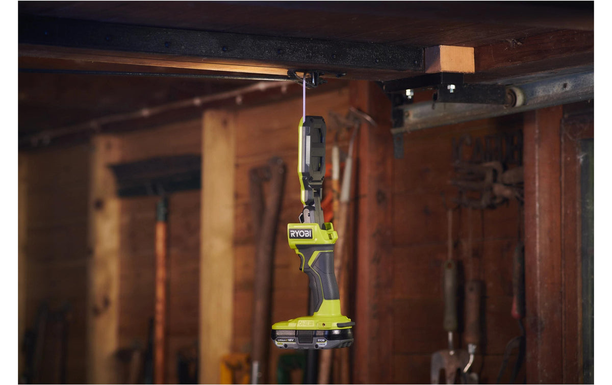 Ryobi werkstatt Ryobi Arbeitsleuchte RSL18-0 – 800 lm, 18 V Akku, dimmbar – Grün