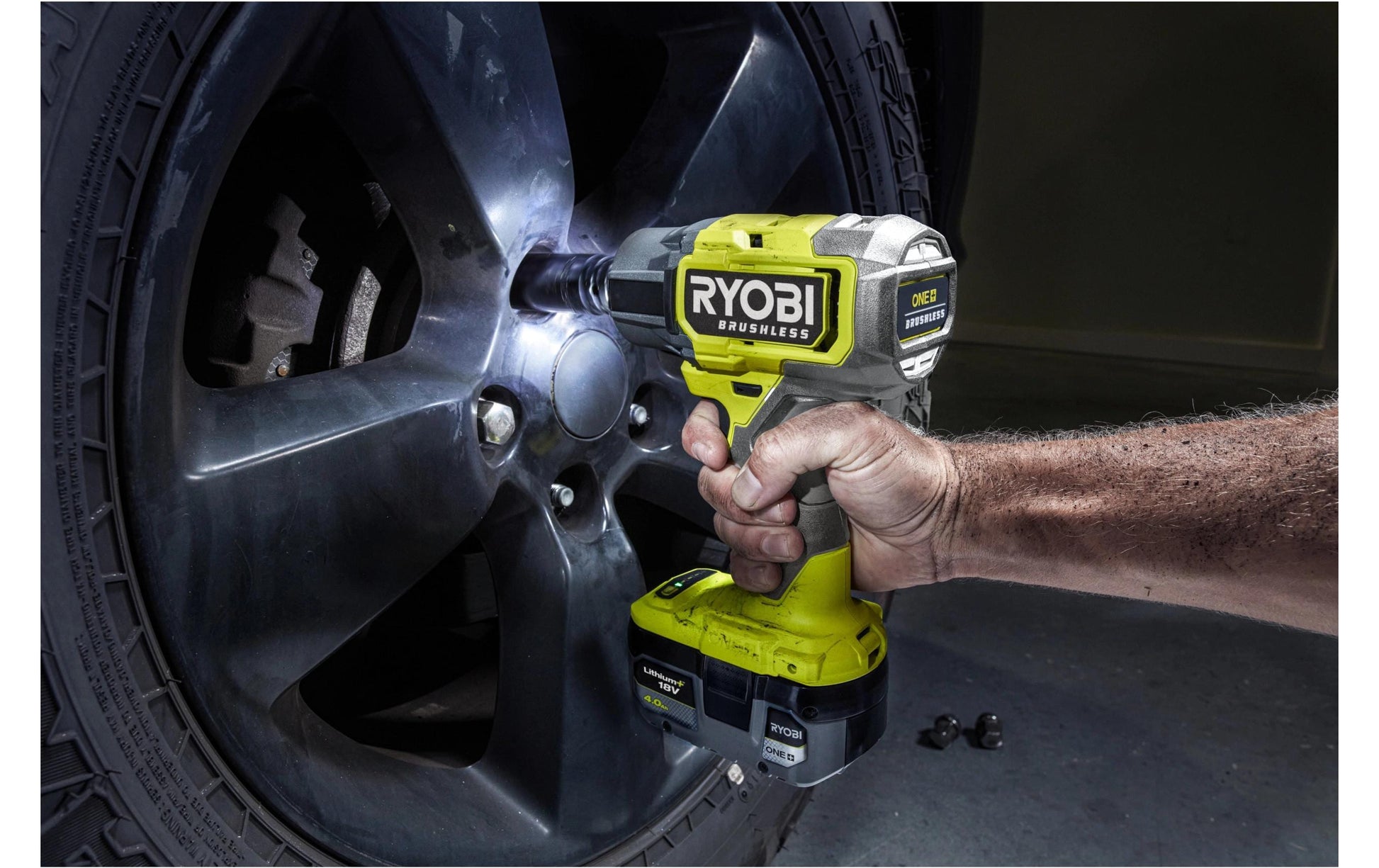 Ryobi RIW18BL-0 Akku-Schlagschrauber, bürstenlos – 18 V – 1/2" Vierkantaufnahme – 400–1000 Nm – Solo – ONE+