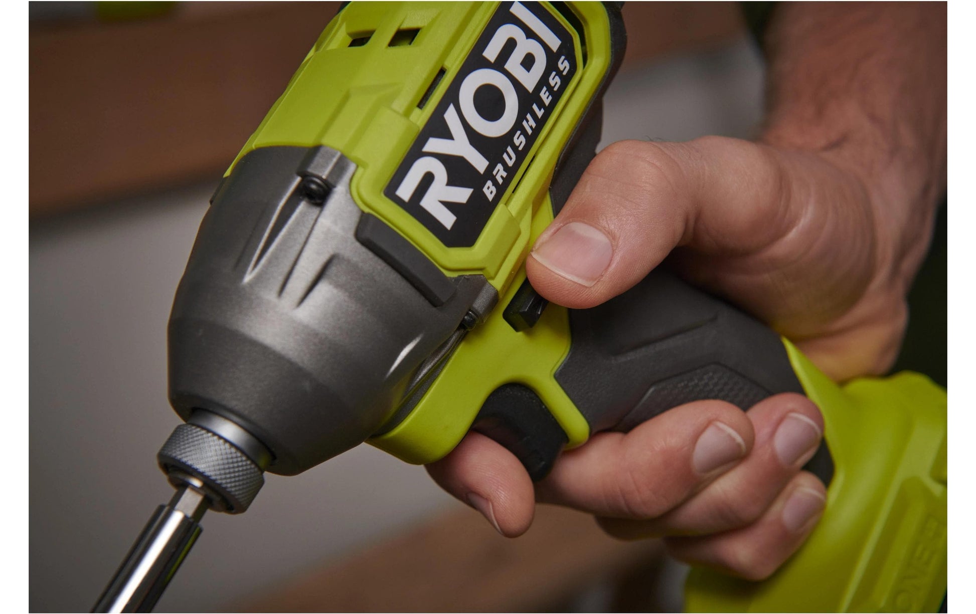 Ryobi RID18BL-0 Akku-Schlagschrauber, bürstenlos – 18 V – 1/4" Sechskant – 300 Nm – Solo – ONE+
