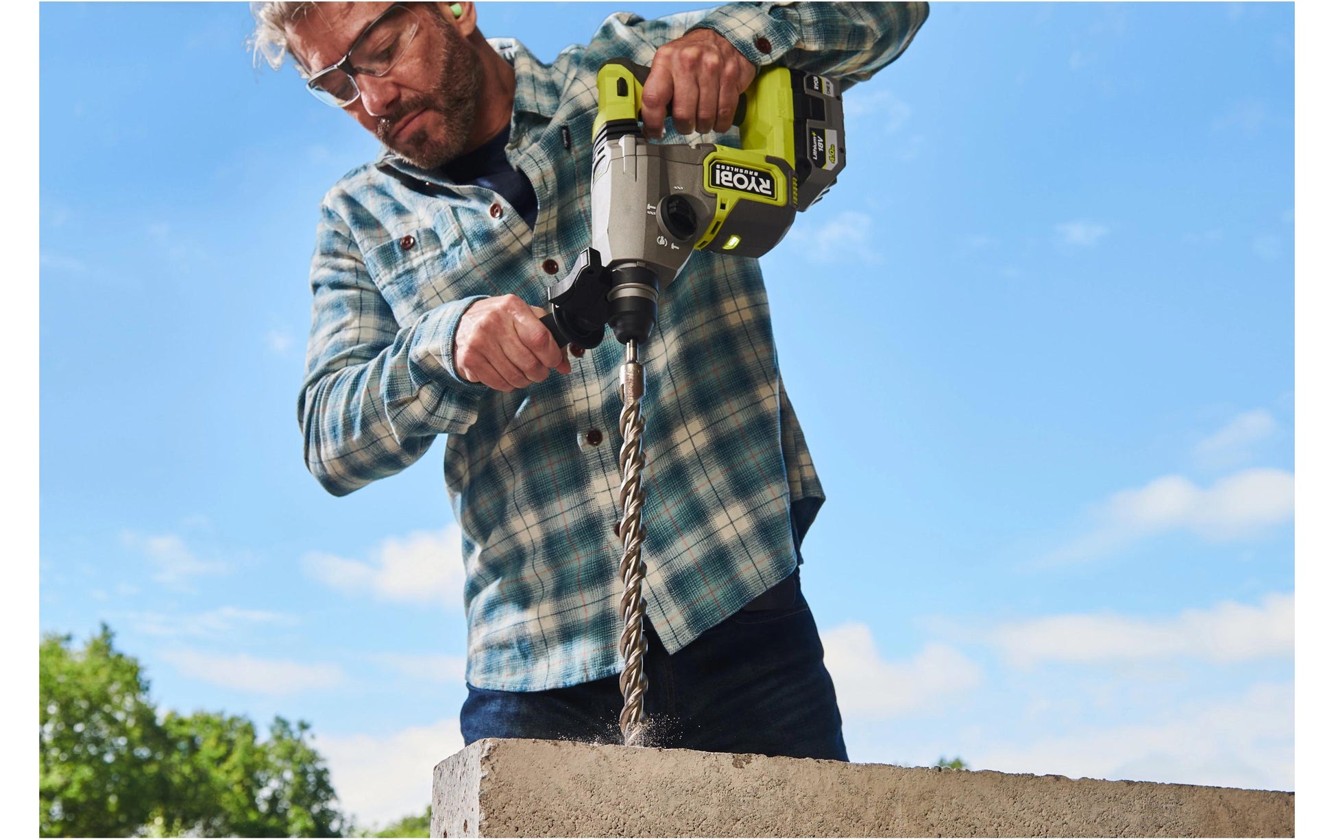 Ryobi RSDS18BL-0 Akku-Bohrhammer, bürstenlos – 18 V – SDS-plus – 2,5 J – Beton Ø 26 mm – Solo – ONE+