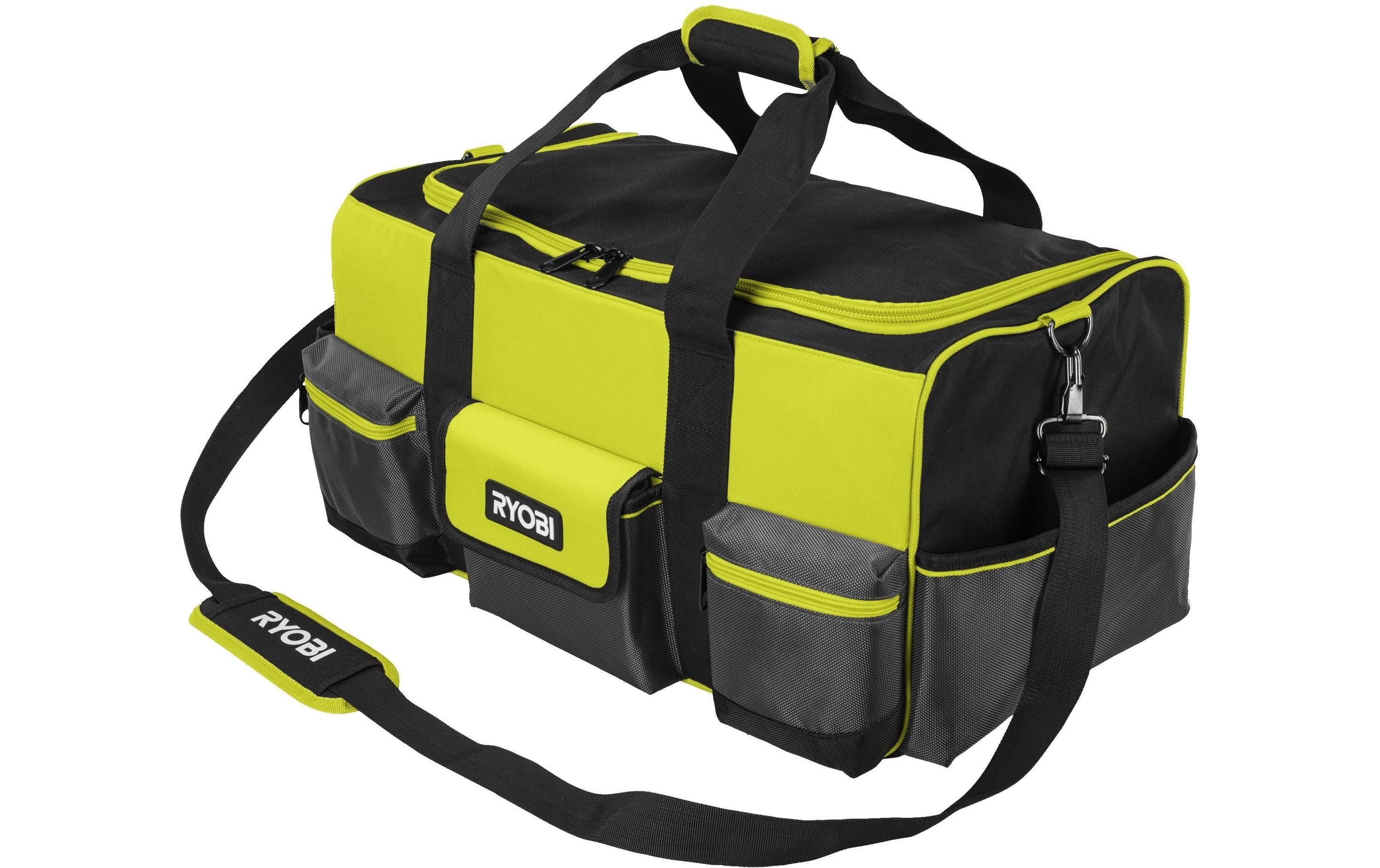 Ryobi werkstatt Ryobi RSSLTB1 Werkzeugtasche 49 l – mit Schultergurt, abschliessbar, Gelb/Schwarz, B 290 × H 300 × T 560 mm