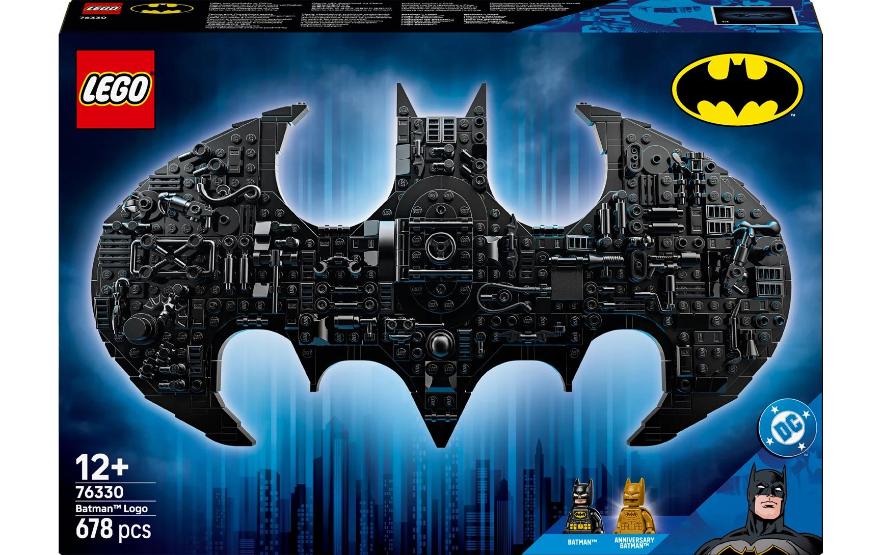 LEGO Bauset Batman-Logo – 678-teilig – 26,2 × 5,7 × 38,2 cm – ab 12 Jahren