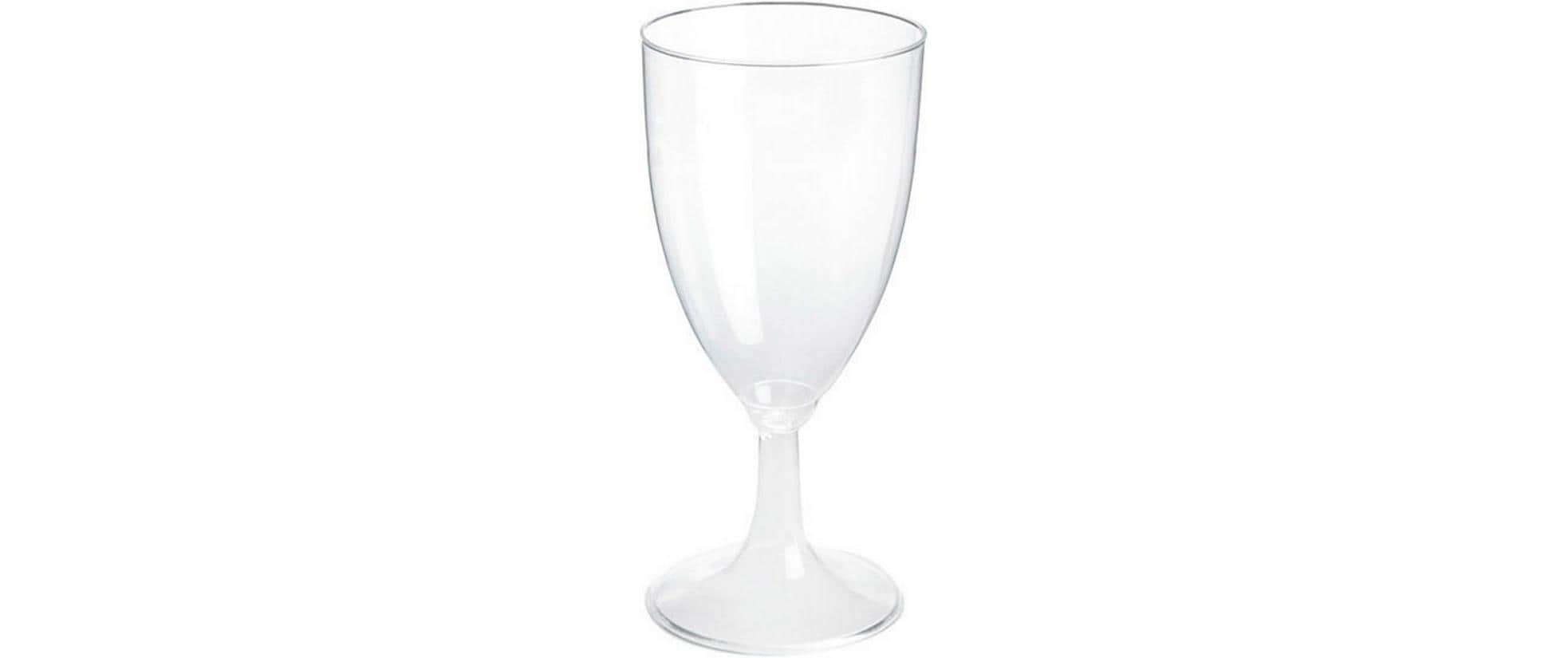 Duni Weinglas-Becher, PS – 2,2 dl, beige/transparent – 4 Stk.