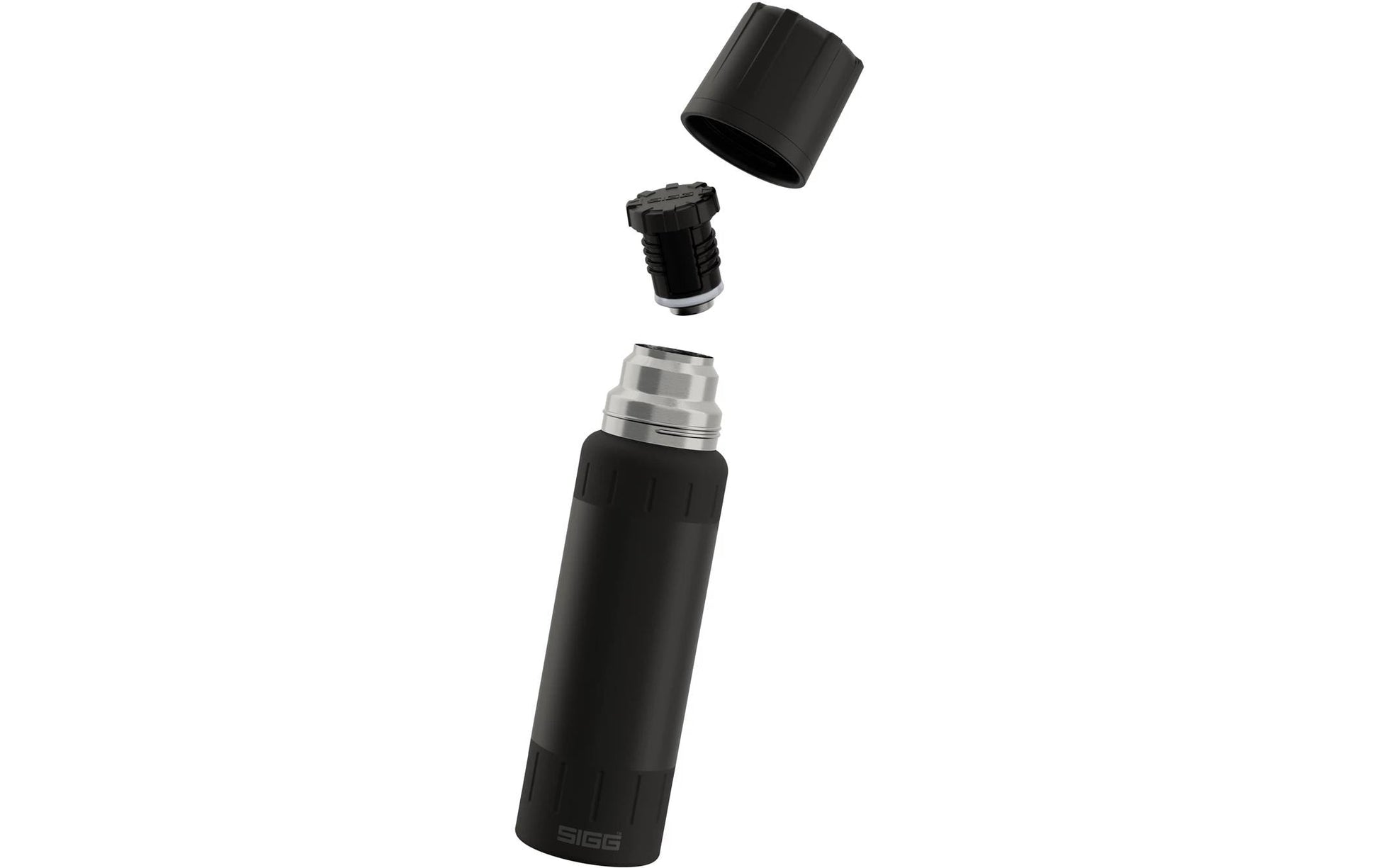 SIGG Alpine Star Isolierflasche 750 ml – doppelwandig, Edelstahl, Schraubdeckel, Schwarz