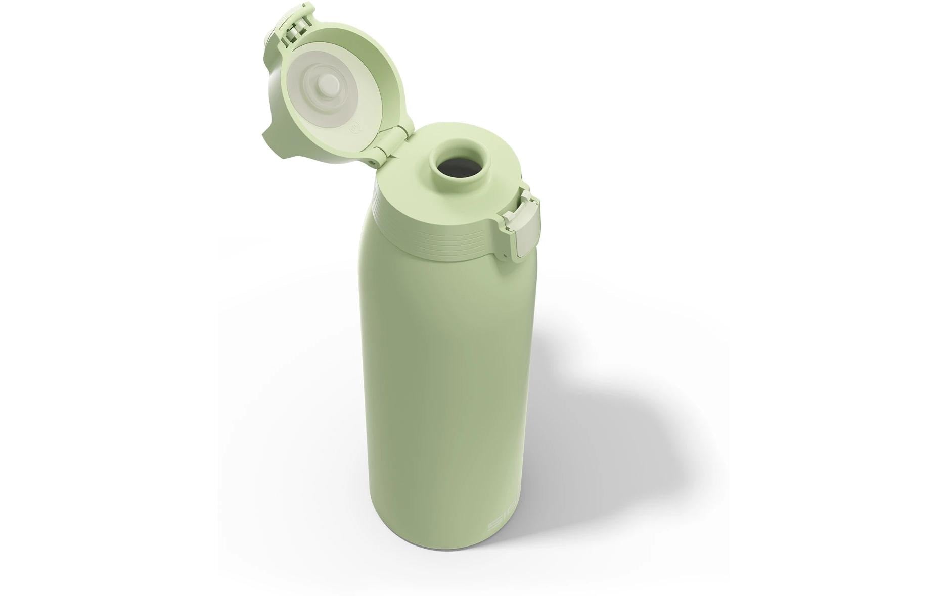 SIGG Shield One Isolierflasche 1 l – doppelwandig, Edelstahl, Druckknopfdeckel