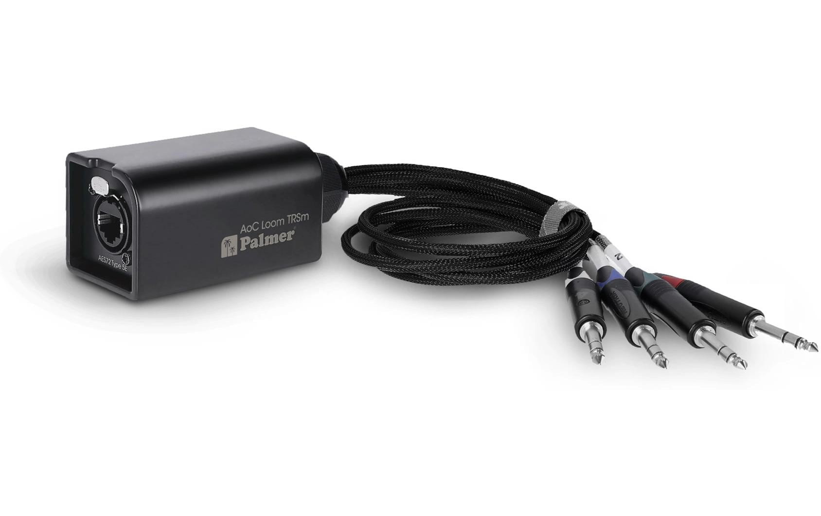 Palmer Adapterkabel – RJ45 zu 6,3 mm Klinke – 0,5 m, 4-pol, Textilmantel