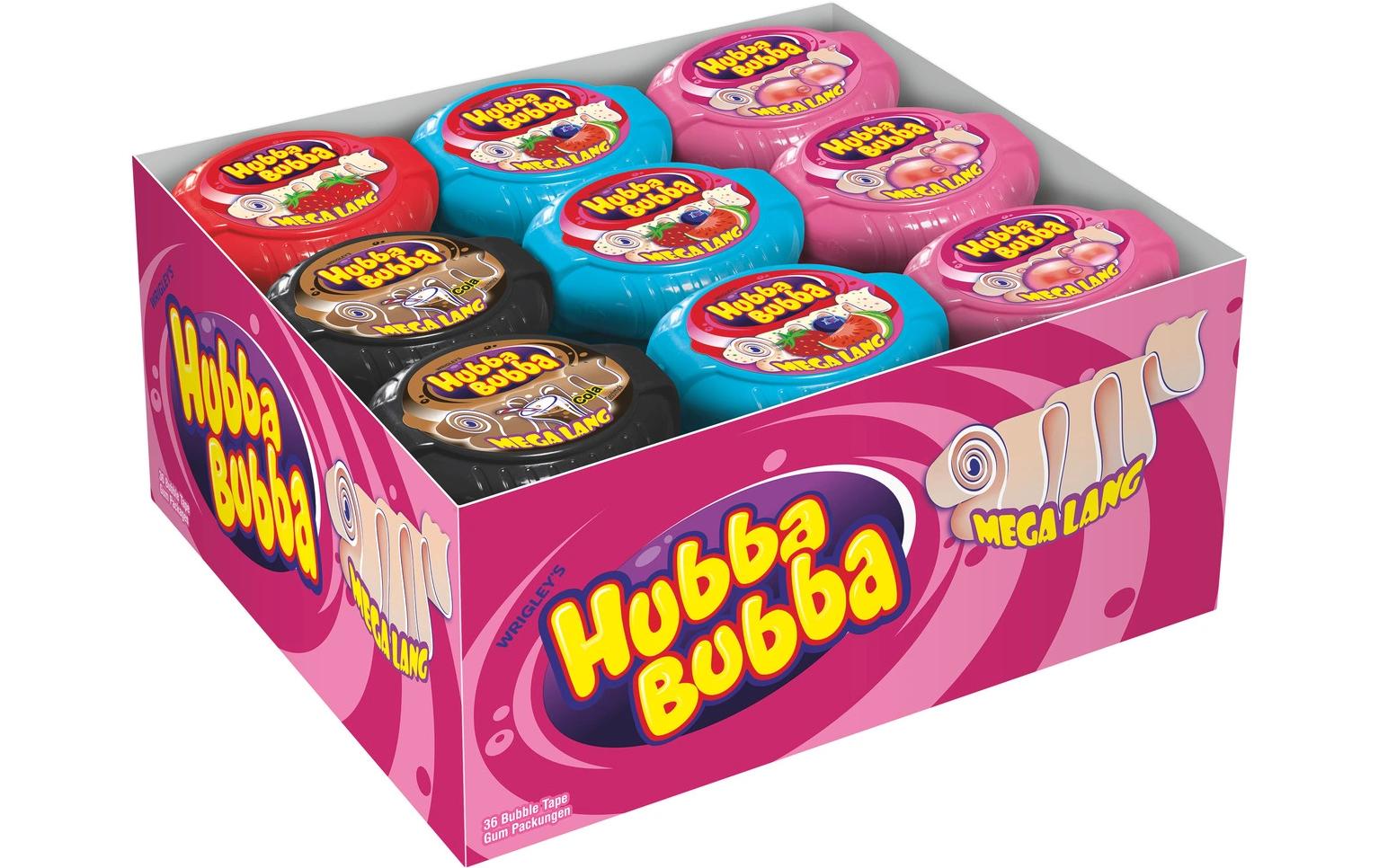 Hubba Bubba Rolle – Kaugummi – Mix – 36 × 56 g