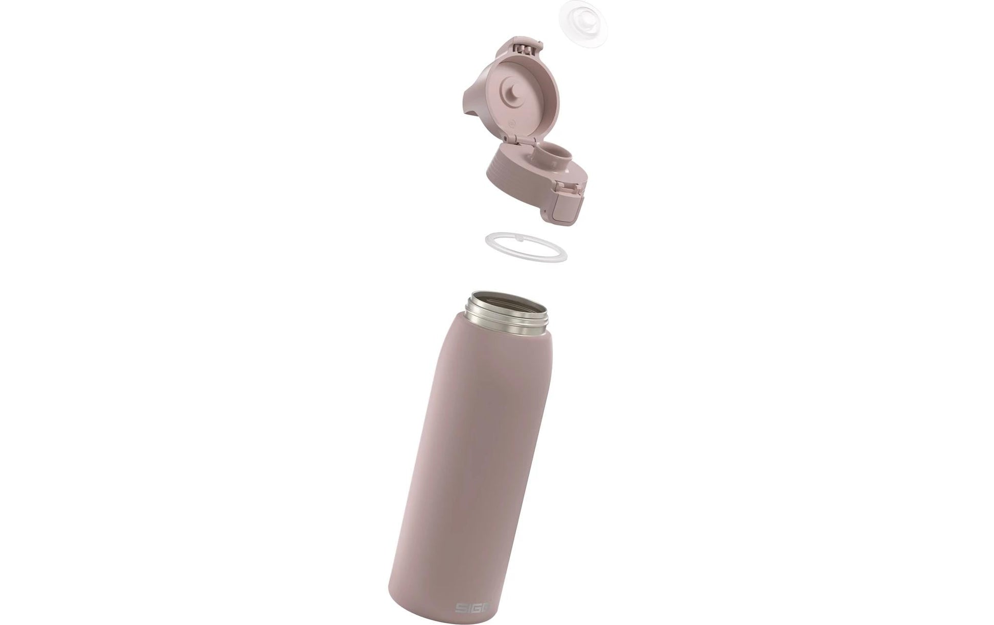SIGG Kindertrinkflasche 1 l – Druckknopfdeckel, BPA-frei, Edelstahl