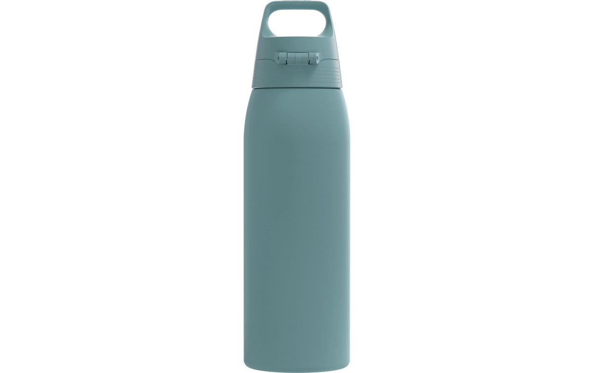 SIGG Shield One Kindertrinkflasche 1 l – BPA-frei, Edelstahl, Morning Blue