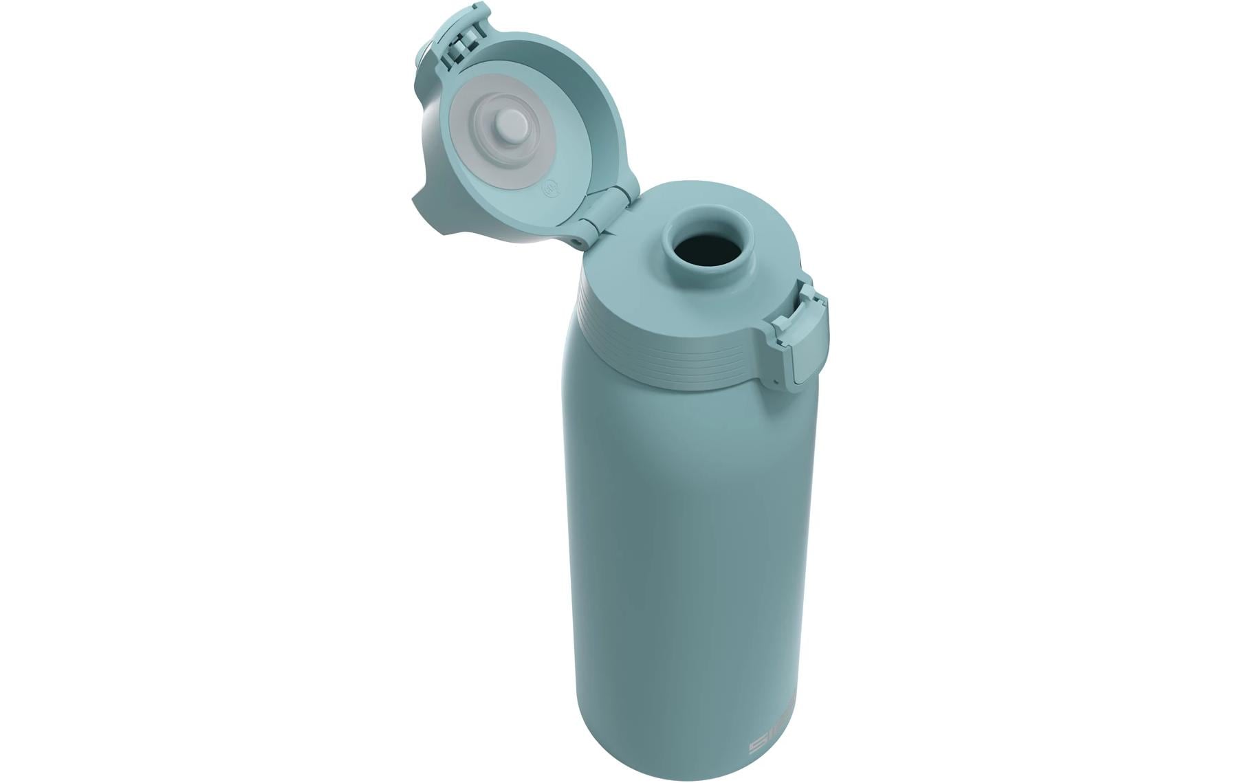 SIGG Shield One Kindertrinkflasche 1 l – BPA-frei, Edelstahl, Morning Blue