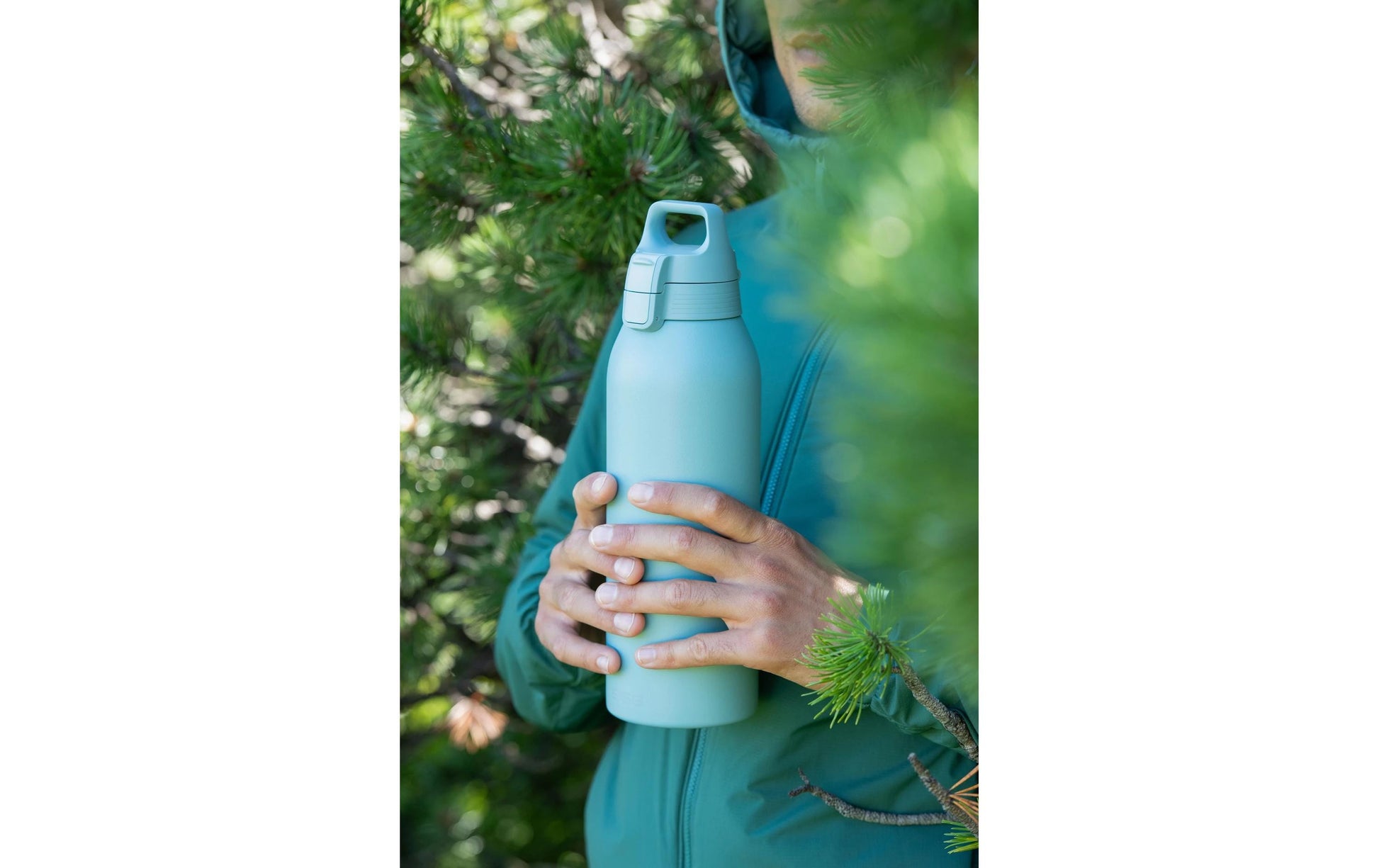 SIGG Shield One Trinkflasche 1,5 l – Edelstahl, Hellblau, für Kinder