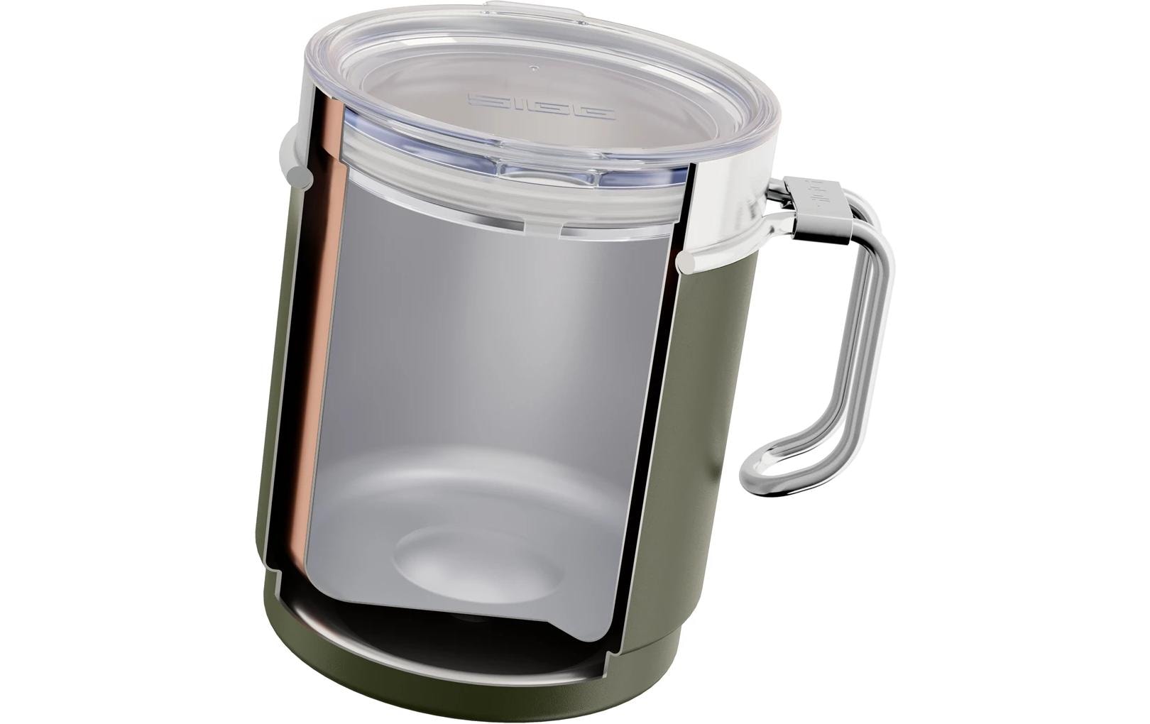 SIGG Thermobecher 300 ml – Doppelwandig, Edelstahl, Dunkelgrün