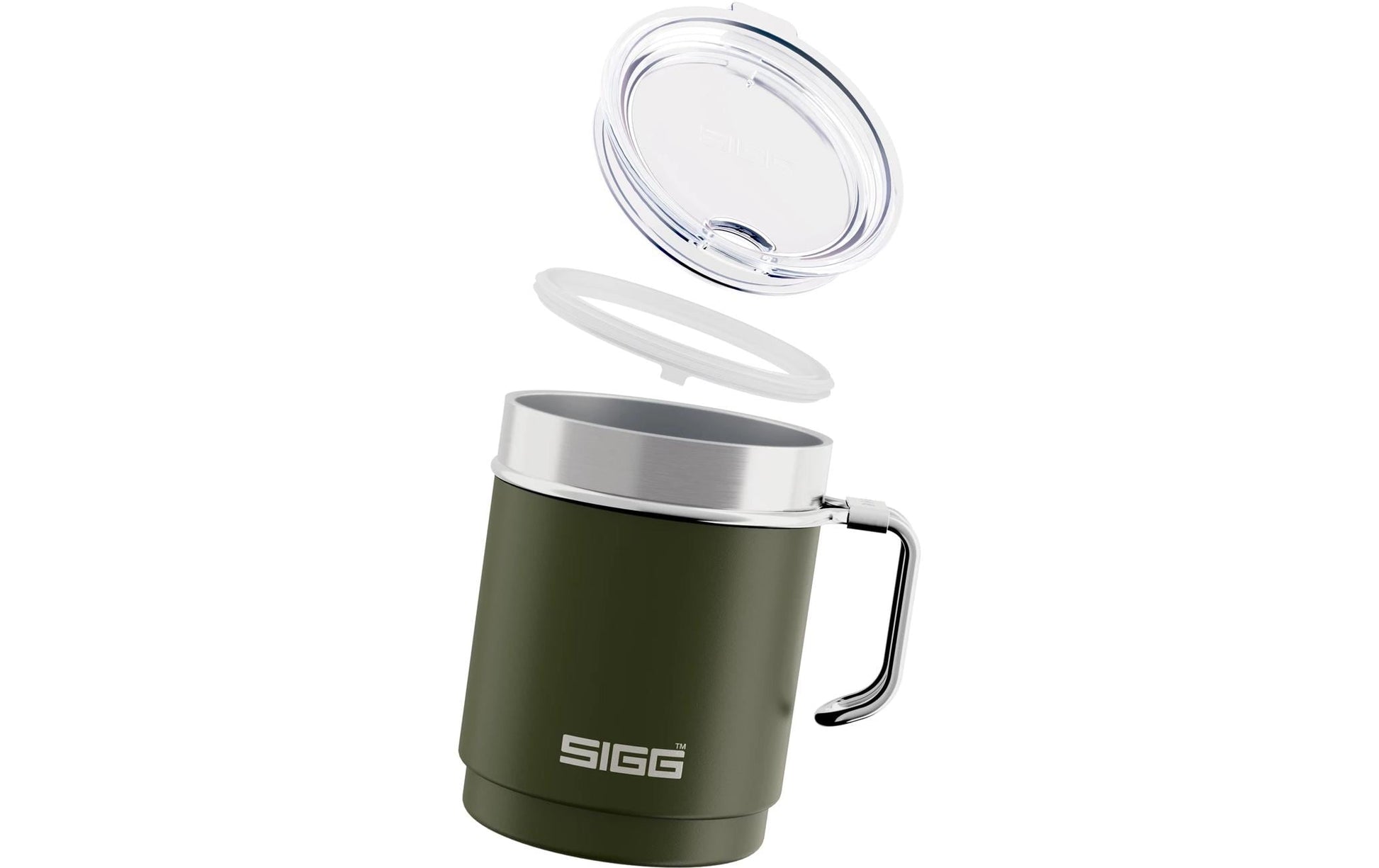 SIGG Thermobecher 300 ml – Doppelwandig, Edelstahl, Dunkelgrün