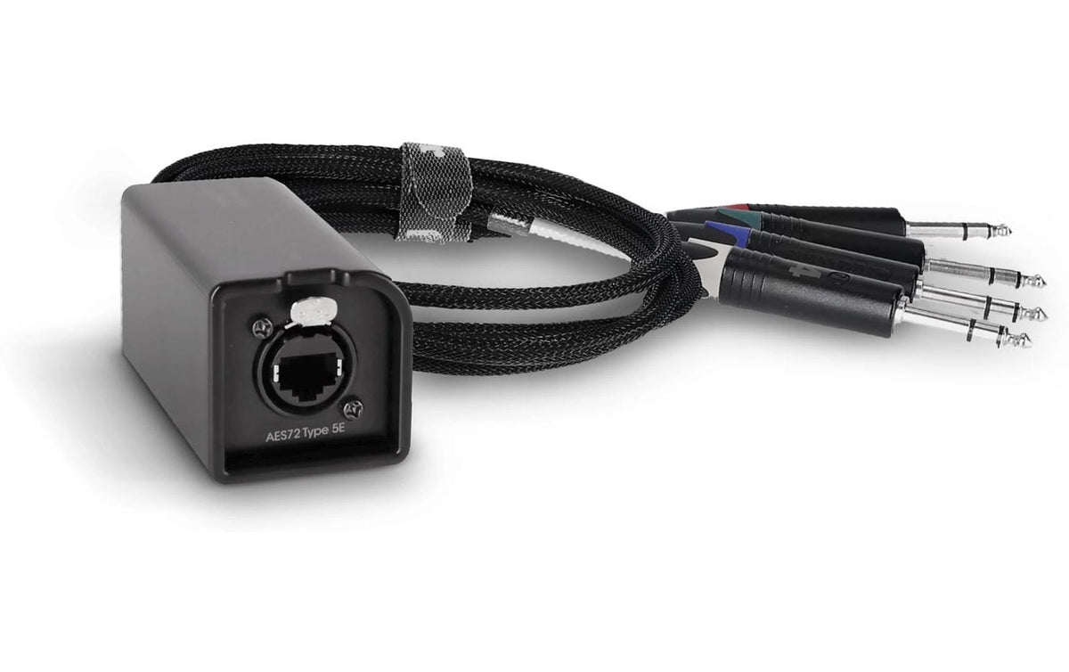 Palmer Adapterkabel – RJ45 zu 6,3 mm Klinke – 0,5 m, 4-pol, Textilmantel