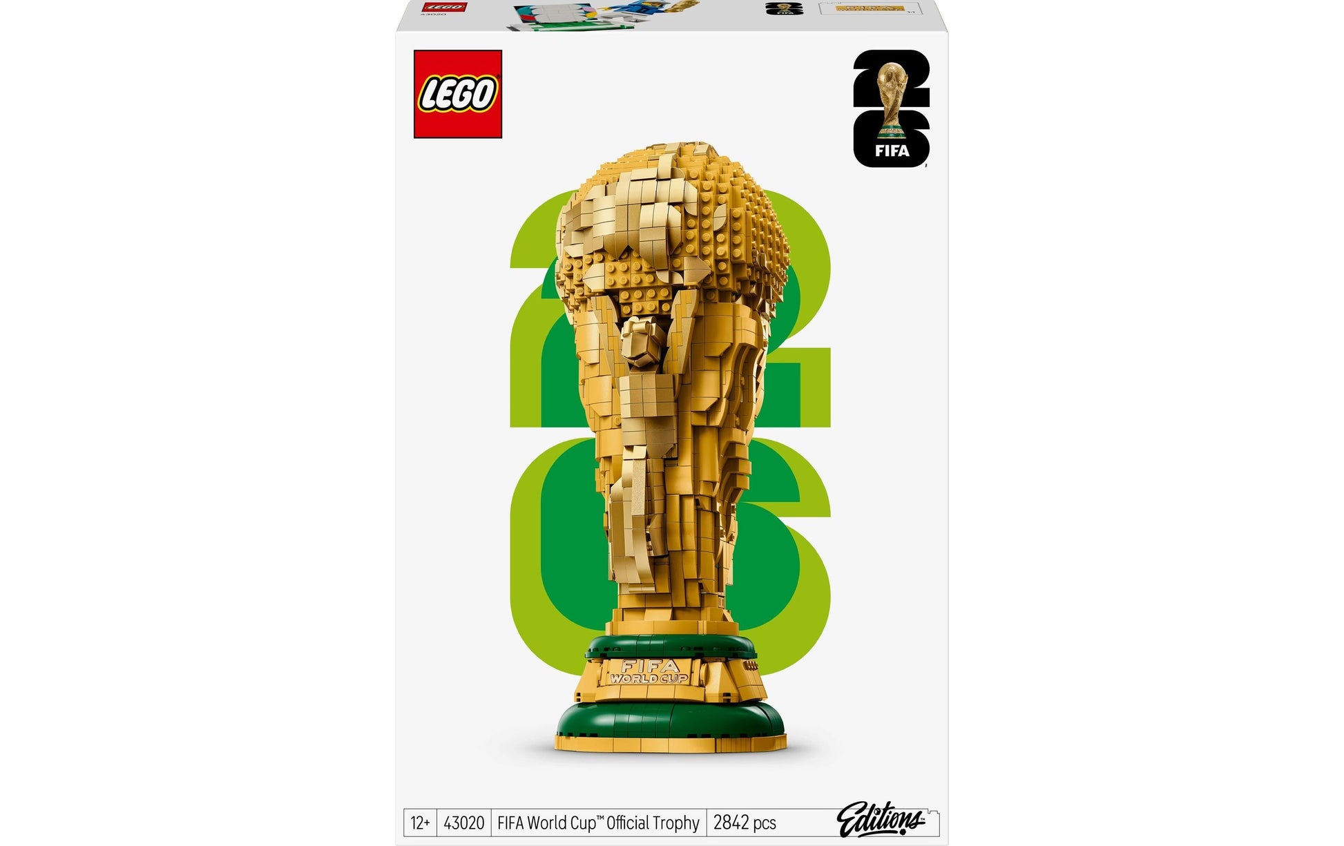 LEGO Editions 43020 3D Puzzle – FIFA Weltmeisterschafts-Pokal – 2842 Teile – 55,5 × 10,3 × 37,8 cm – ab 12 Jahren