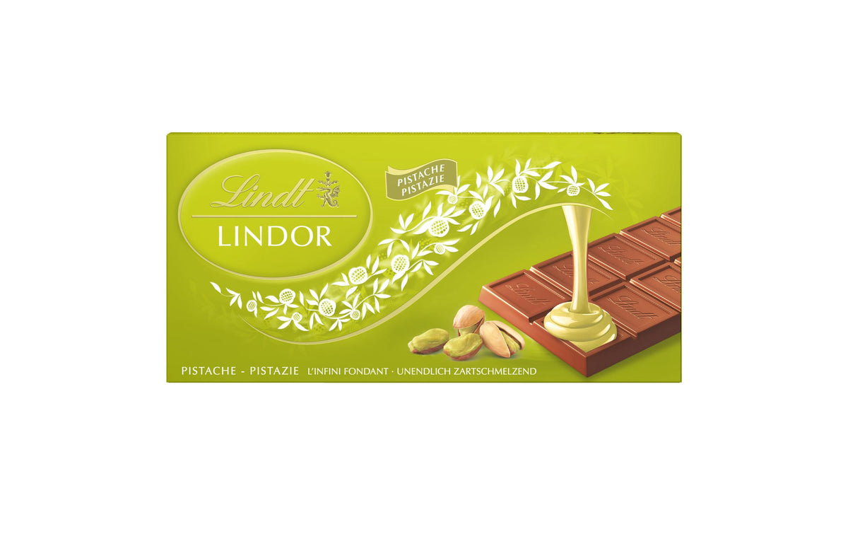 Lindt LINDOR Milchschokolade – Pistazie – 100 g