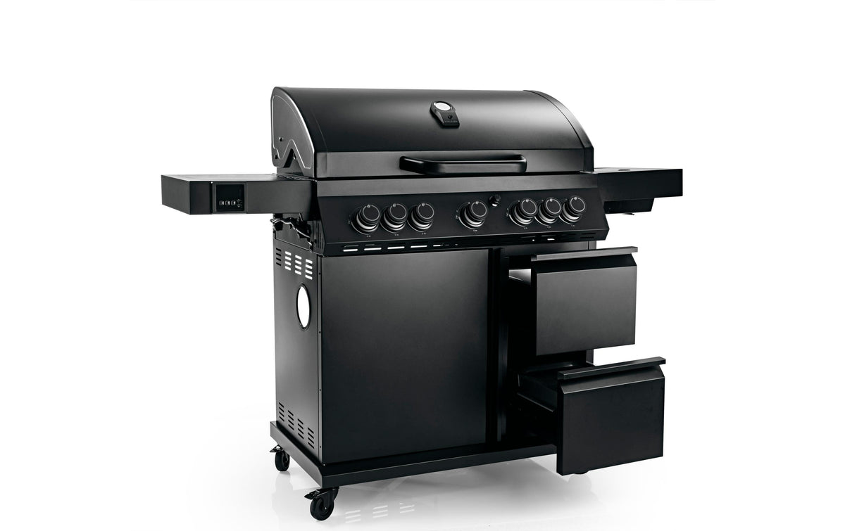 Landmann Gasgrill Cool Black 5.2 – 5 Brenner, 144×121×53 cm – schwarz