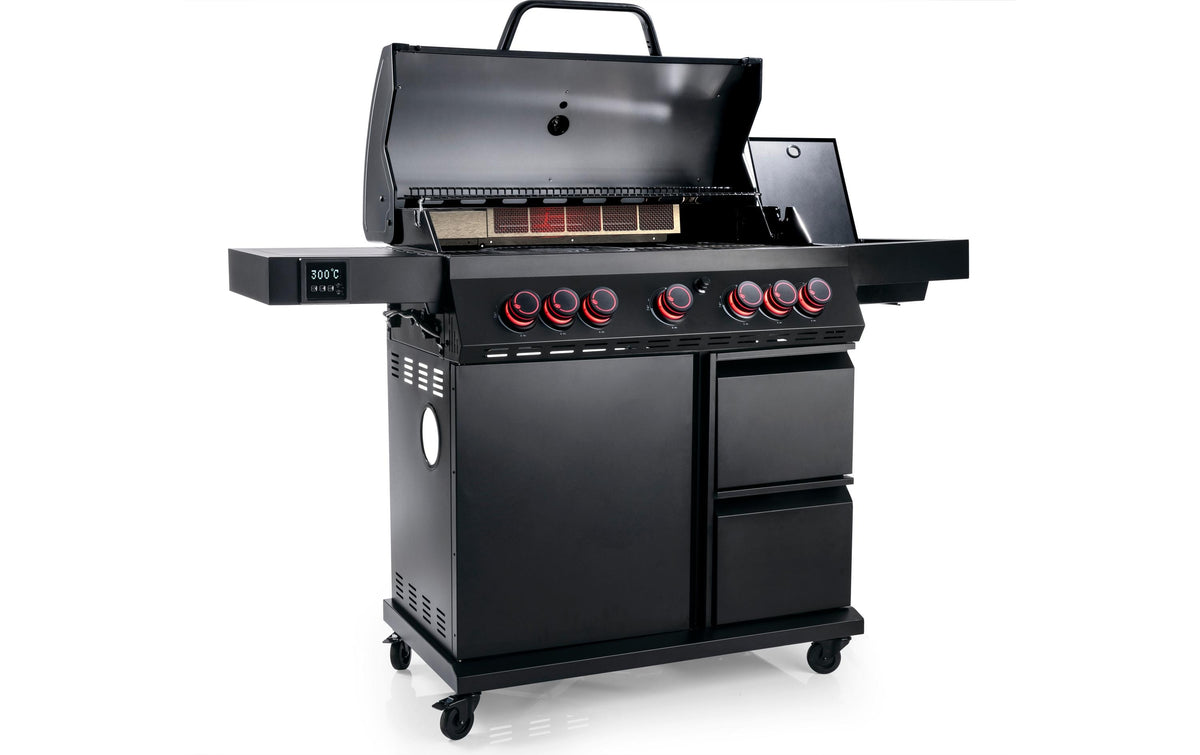 Landmann Gasgrill Cool Black 5.2 – 5 Brenner, 144×121×53 cm – schwarz
