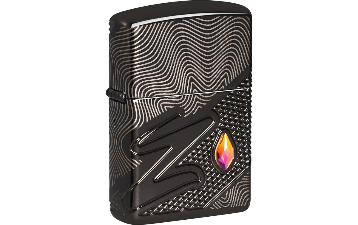 Zippo Feuerzeug 46362 Z Muster Design – Schwarz – 6 × 2 cm – Metall
