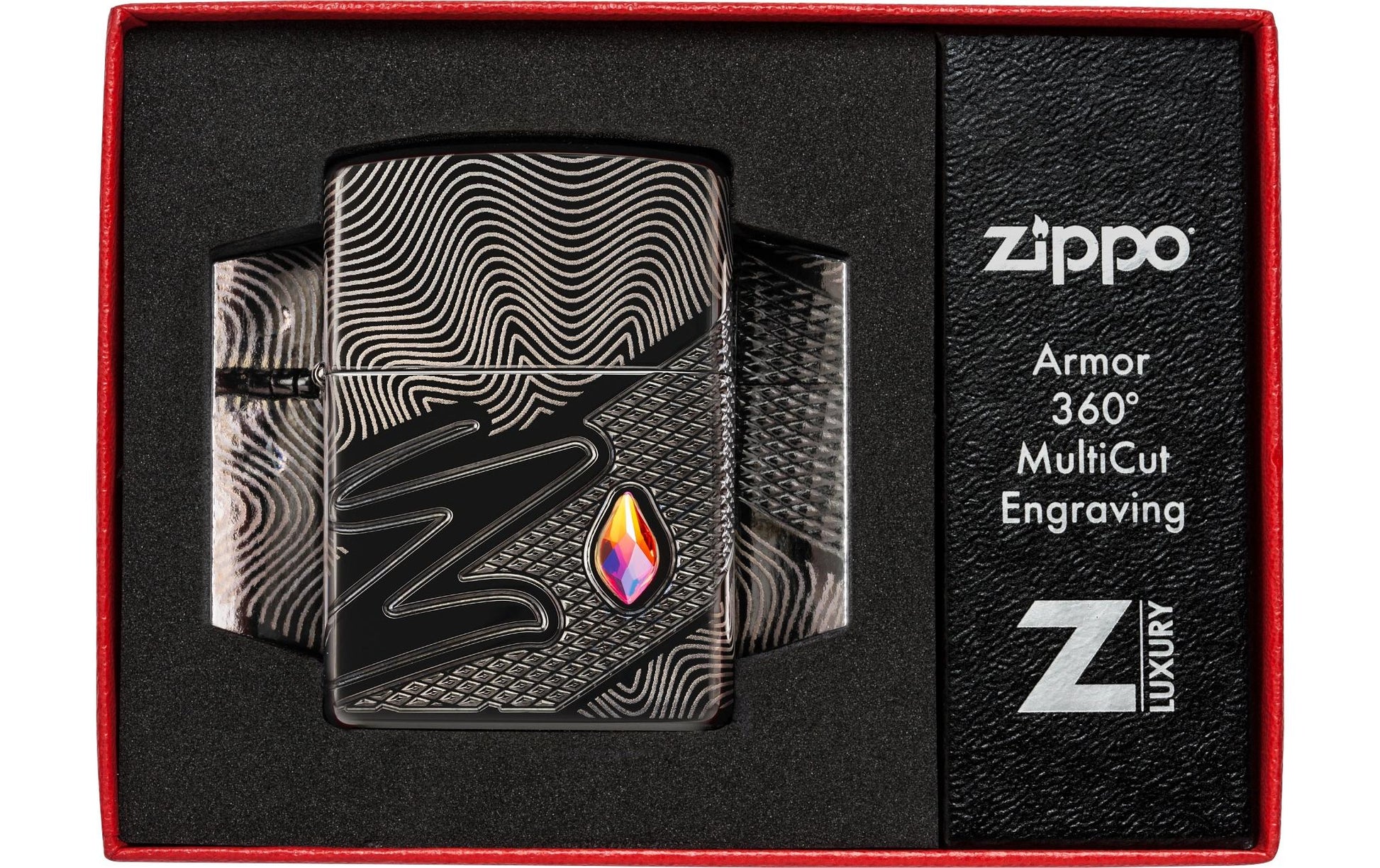 Zippo Feuerzeug 46362 Z Muster Design – Schwarz – 6 × 2 cm – Metall