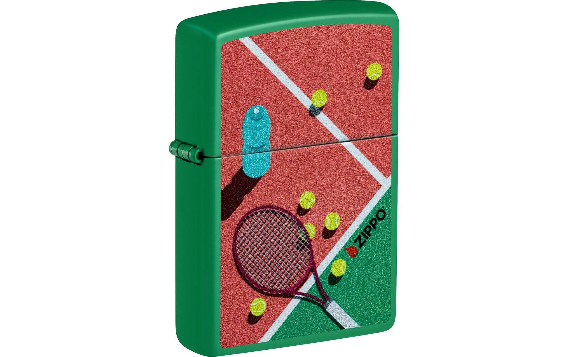 Zippo Feuerzeug – 60×20×85 mm – grün, Metall – 48629 Tennis Design