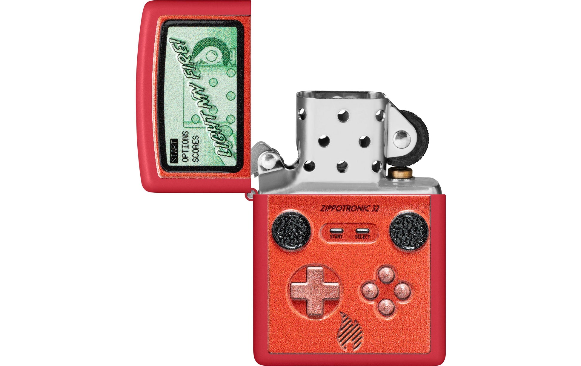 Zippo Feuerzeug 233 Retro Design – 60×20×85 mm, 80 g – rot, Metall