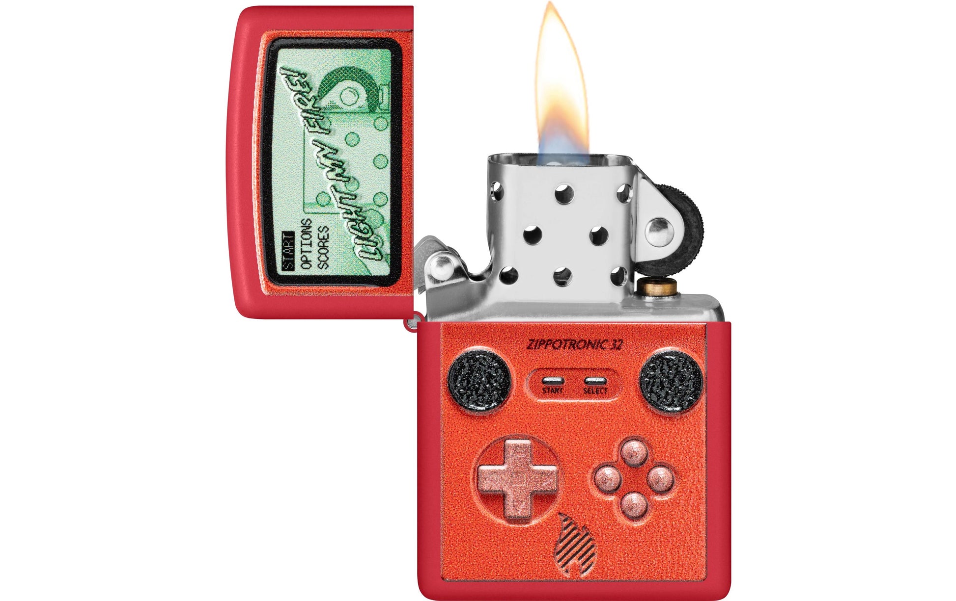 Zippo Feuerzeug 233 Retro Design – 60×20×85 mm, 80 g – rot, Metall