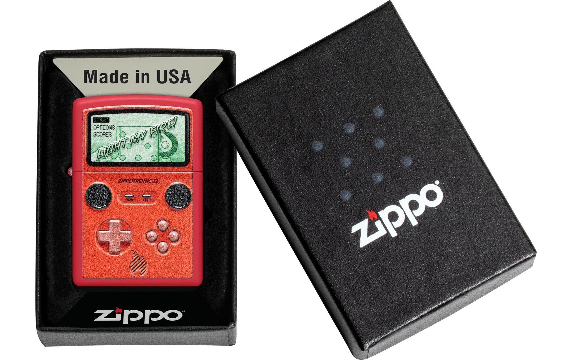 Zippo Feuerzeug 233 Retro Design – 60×20×85 mm, 80 g – rot, Metall