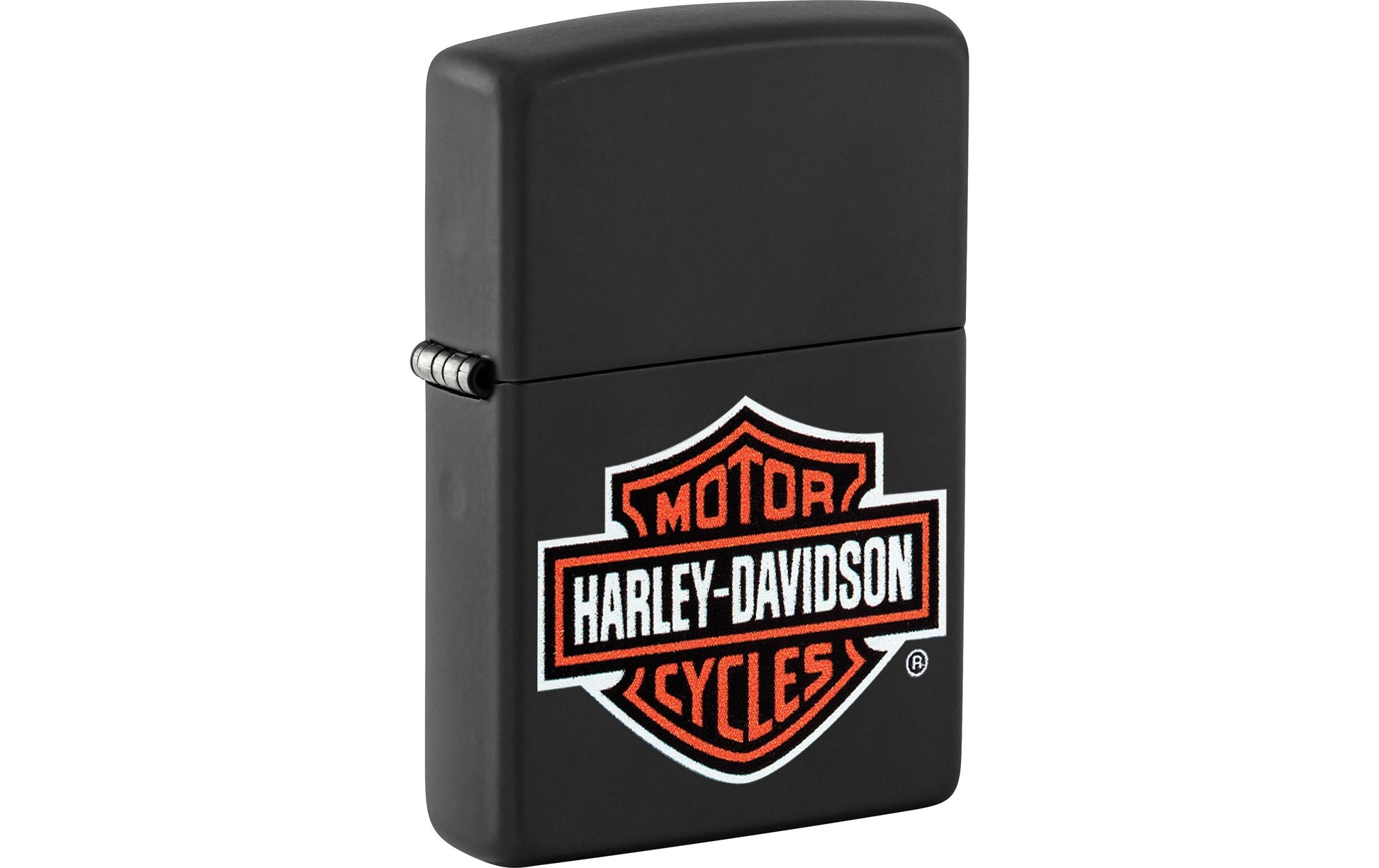 Zippo Feuerzeug H-D Bar & Shield – Schwarz – 6 × 8,5 × 2 cm – Edelstahl
