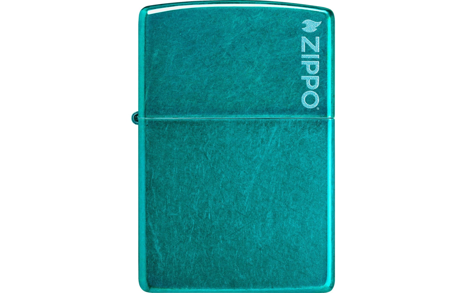Zippo Feuerzeug – türkis, Metall – 60 × 20 × 85 mm, 80 g – Candy Teal, mit Logo