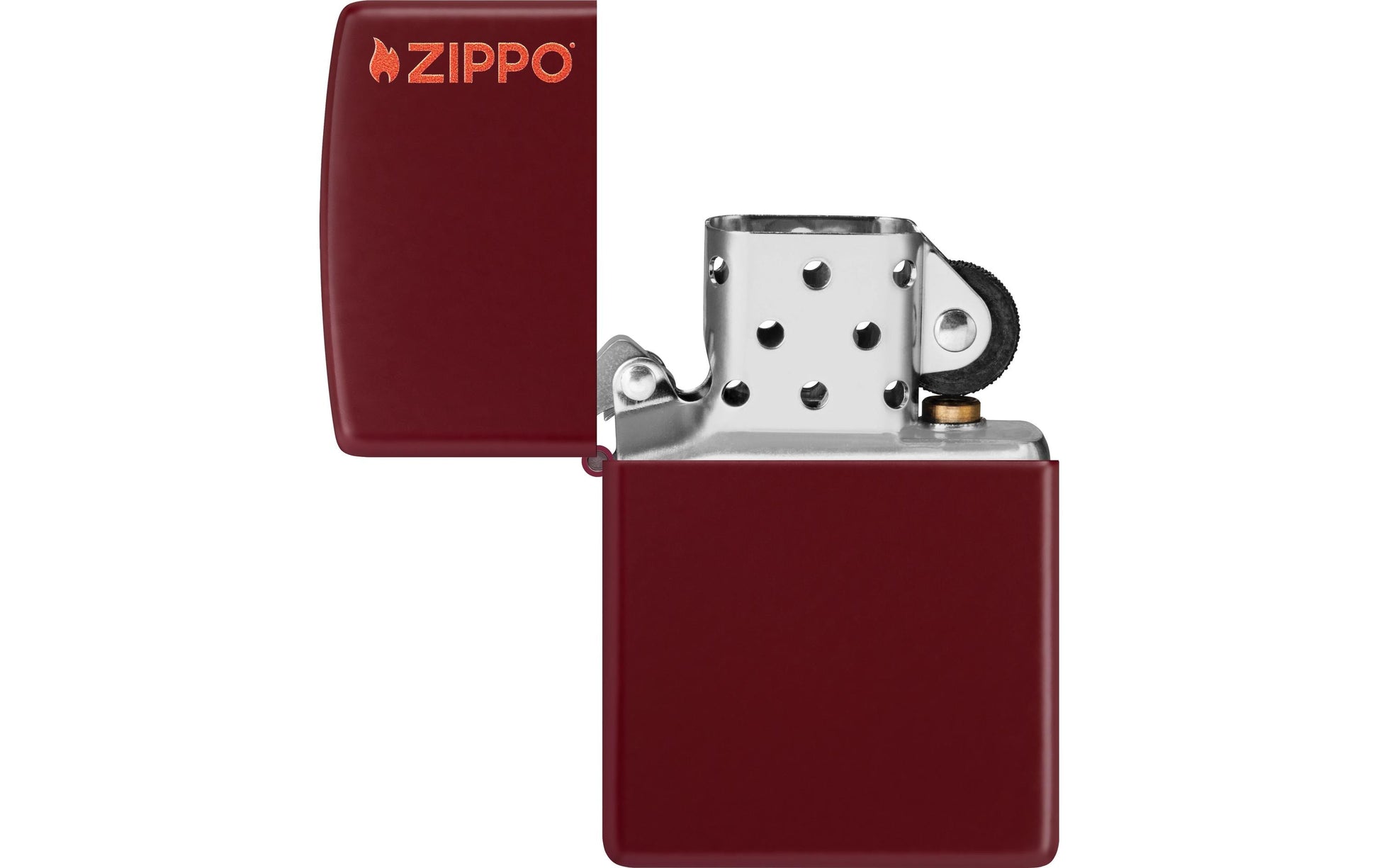 Zippo Feuerzeug – 6 × 2 × 8,5 cm, 80 g – rot – Metall – Merlot (46021ZL)