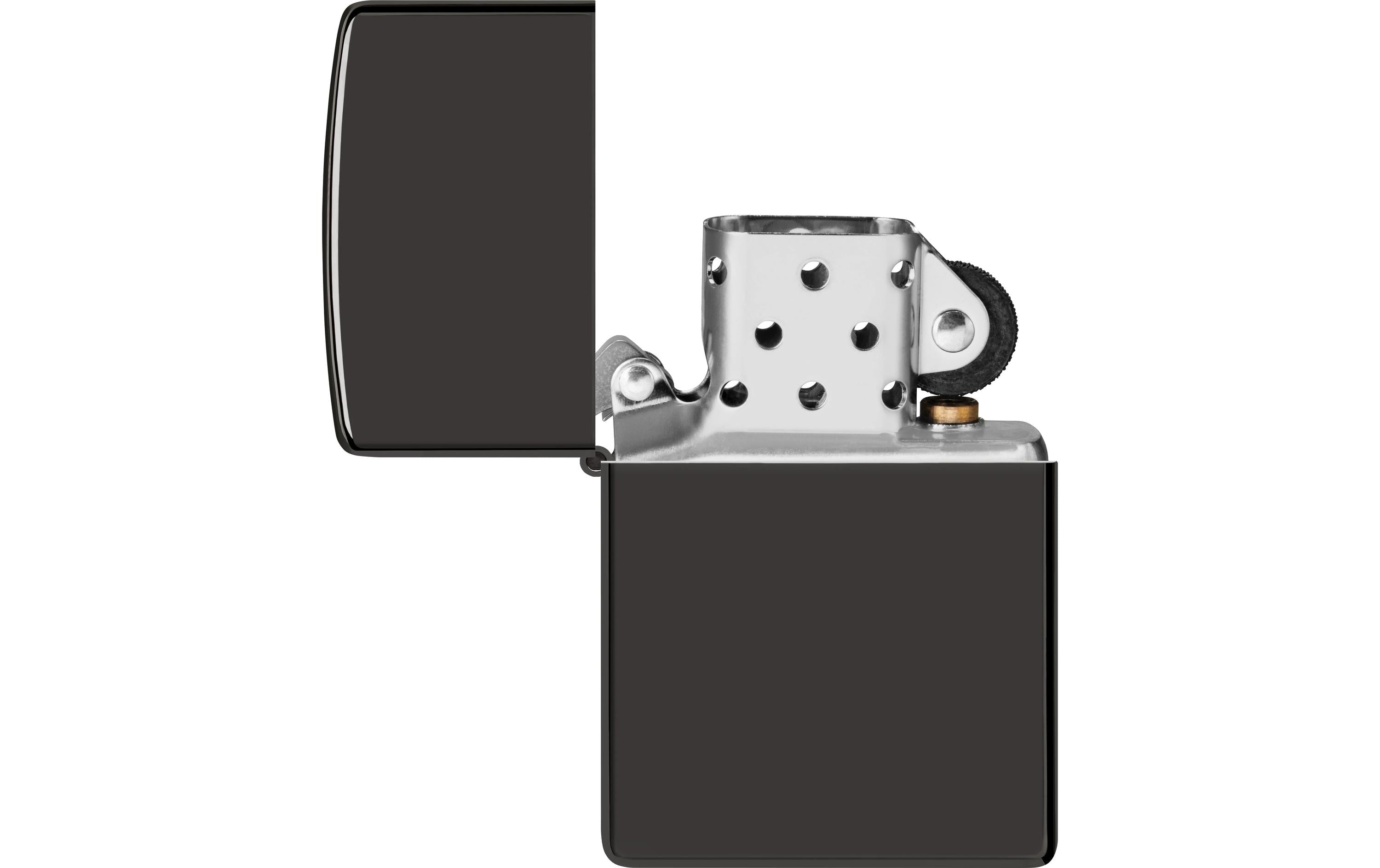 Zippo Feuerzeug 24756 Ebony – Schwarz – 6 × 2 × 8,5 cm – Metall