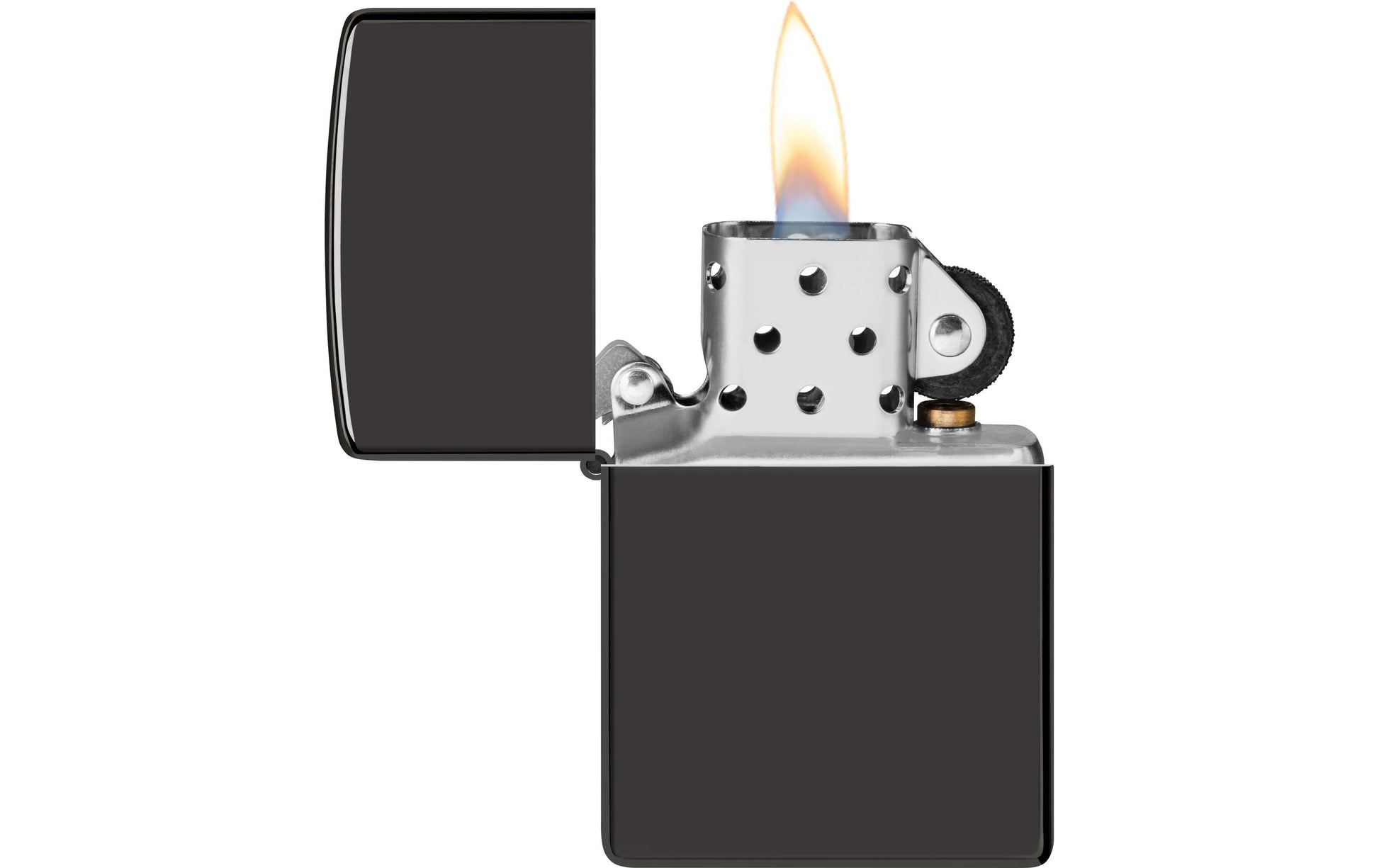 Zippo Feuerzeug 24756 Ebony – Schwarz – 6 × 2 × 8,5 cm – Metall
