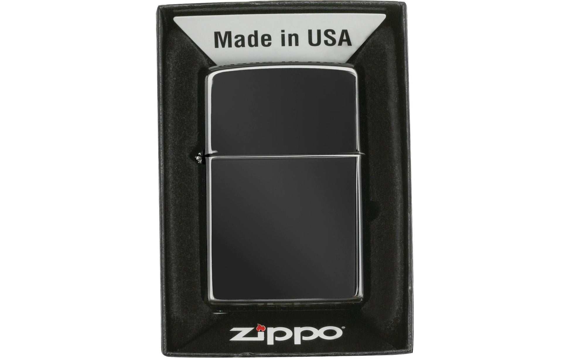 Zippo Feuerzeug 24756 Ebony – Schwarz – 6 × 2 × 8,5 cm – Metall