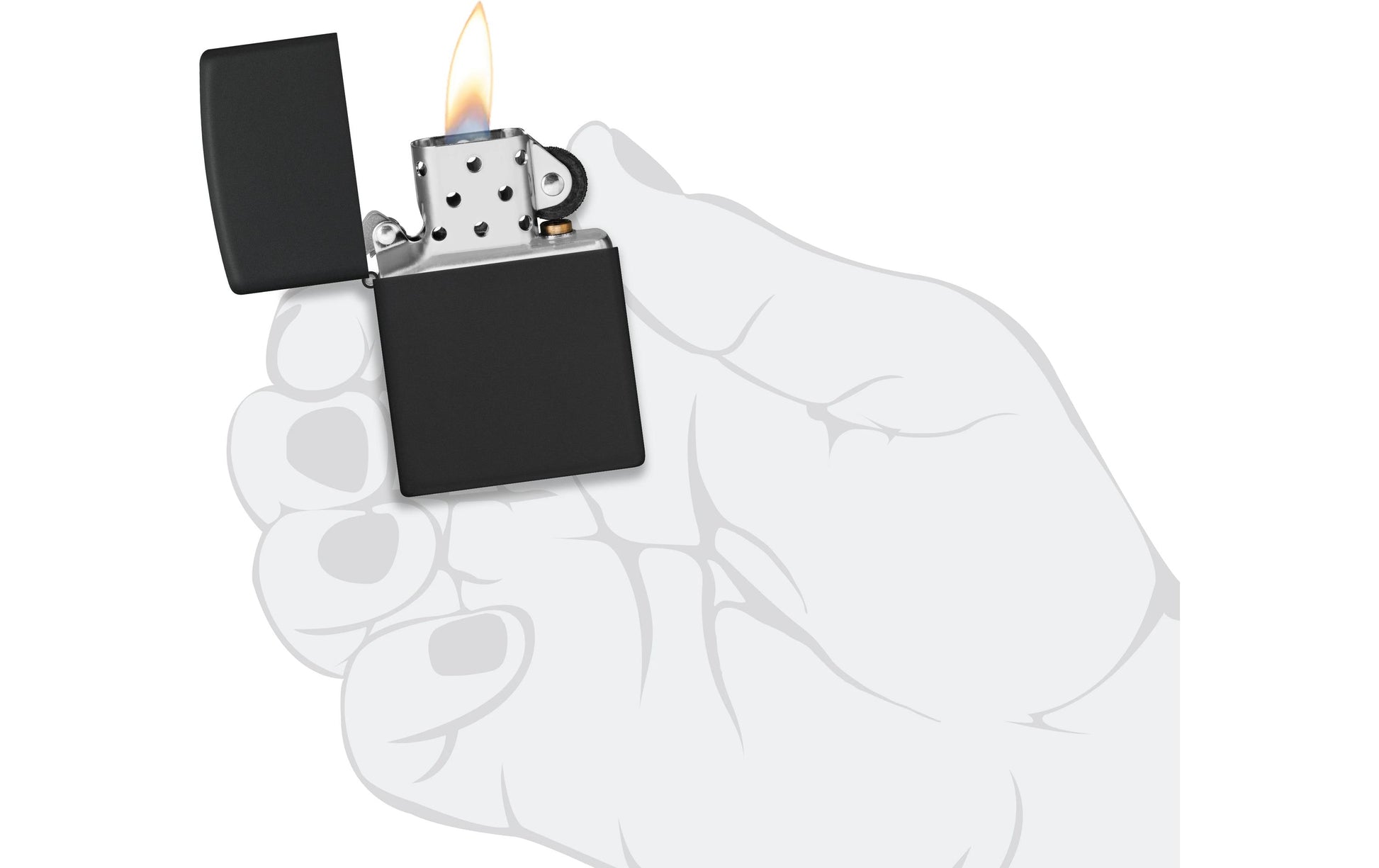 Zippo Feuerzeug – 6 × 2 cm – Metall – 218 Black Matte