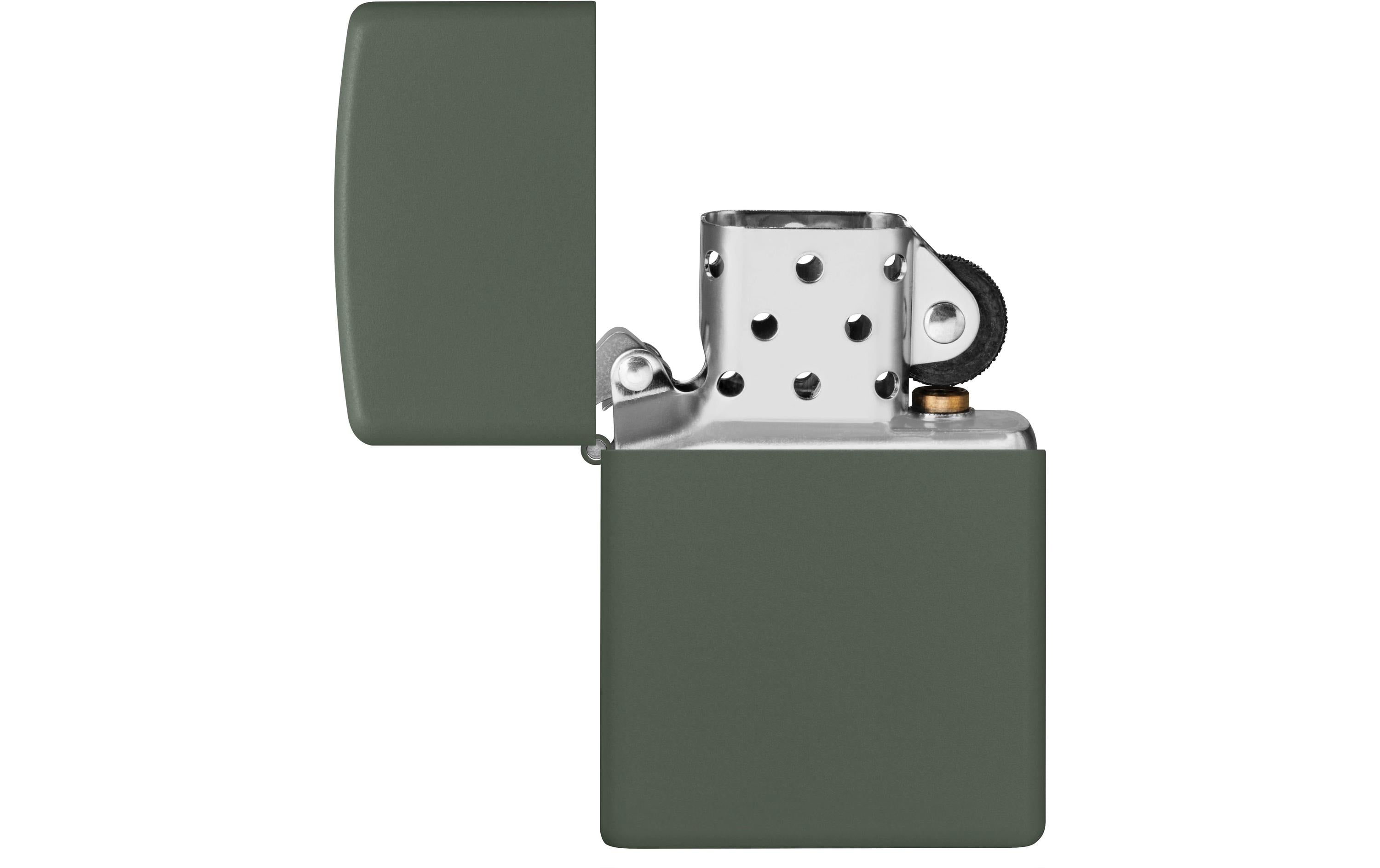 Zippo Feuerzeug 221 Grün Matt – 6 × 2 × 8,5 cm, 80 g – Metall