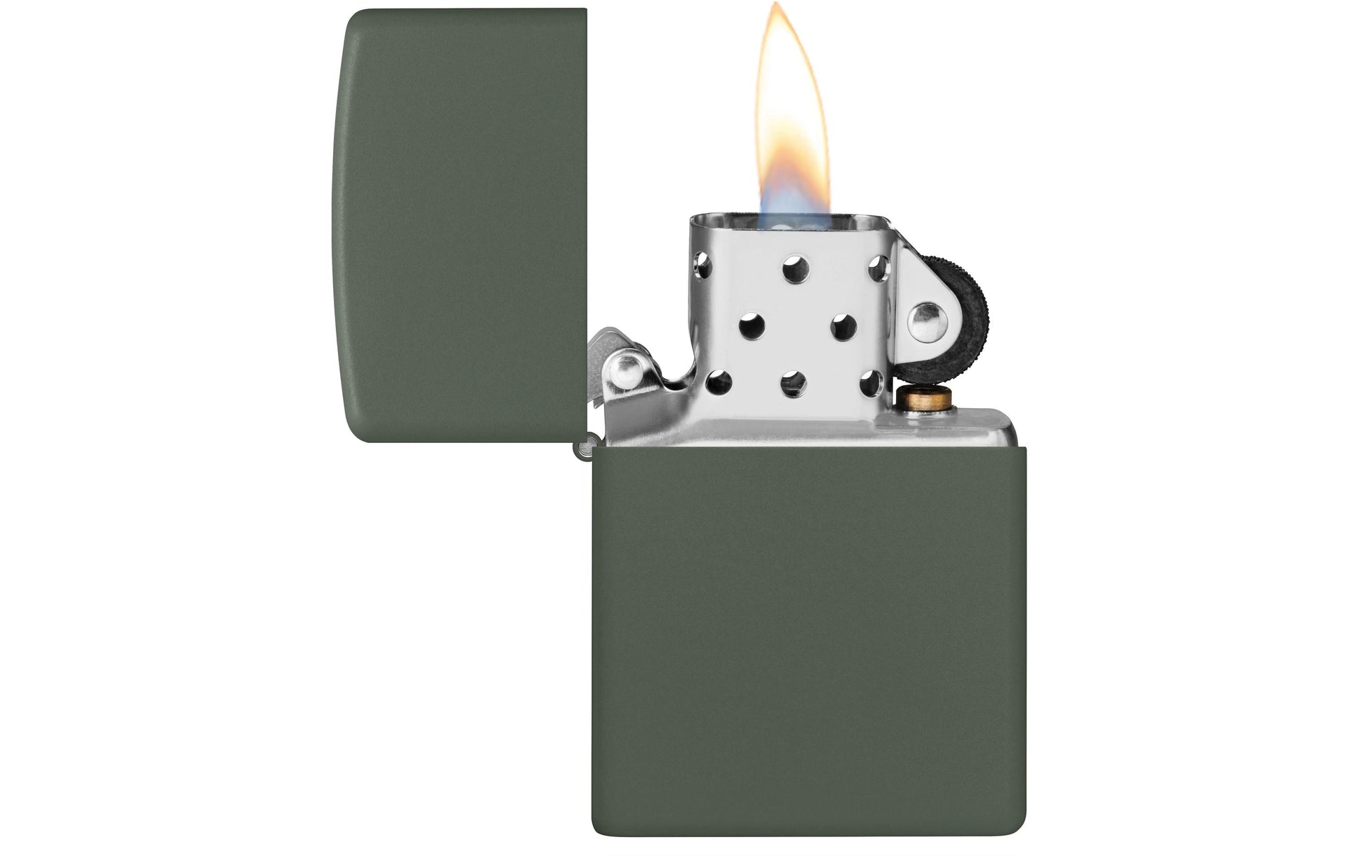 Zippo Feuerzeug 221 Grün Matt – 6 × 2 × 8,5 cm, 80 g – Metall