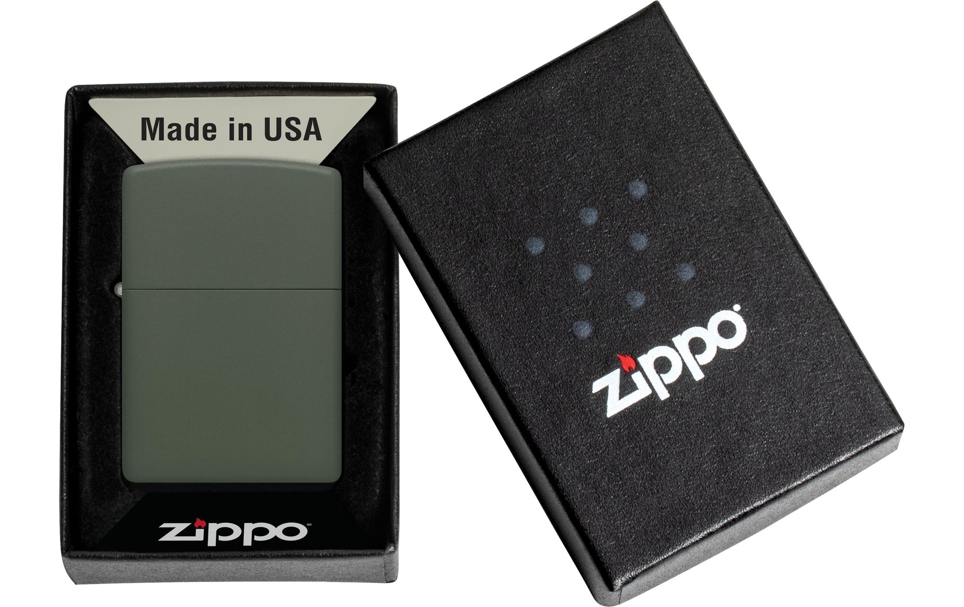 Zippo Feuerzeug 221 Grün Matt – 6 × 2 × 8,5 cm, 80 g – Metall