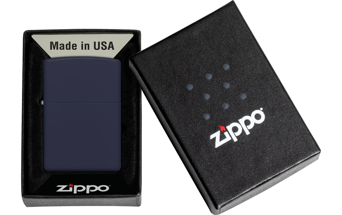 Zippo Feuerzeug – Marineblau – 6 × 2 × 8,5 cm – Metall