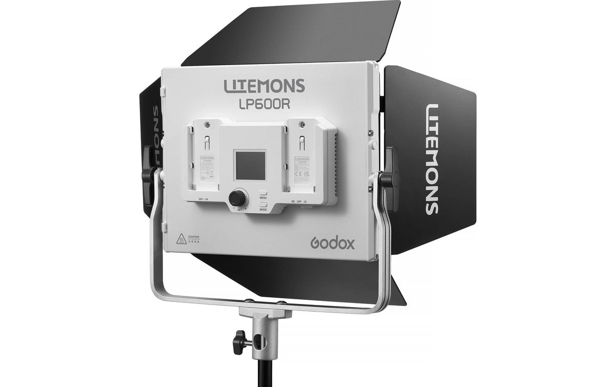 Godox Litemnos LP600R LED-Panel – RGB, dimmbar – 1800–10000 K – 2430 lx – Weiss