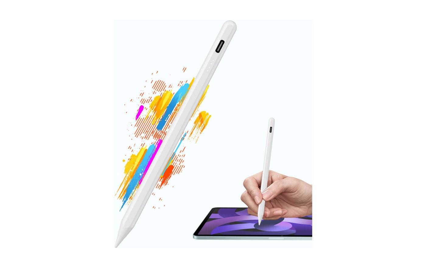 LMP Eingabestift für Apple iPad (6.–9. Gen.), Air (3.–5. Gen.), Pro 11" (1.–3. Gen.) – 140 mAh – Weiss
