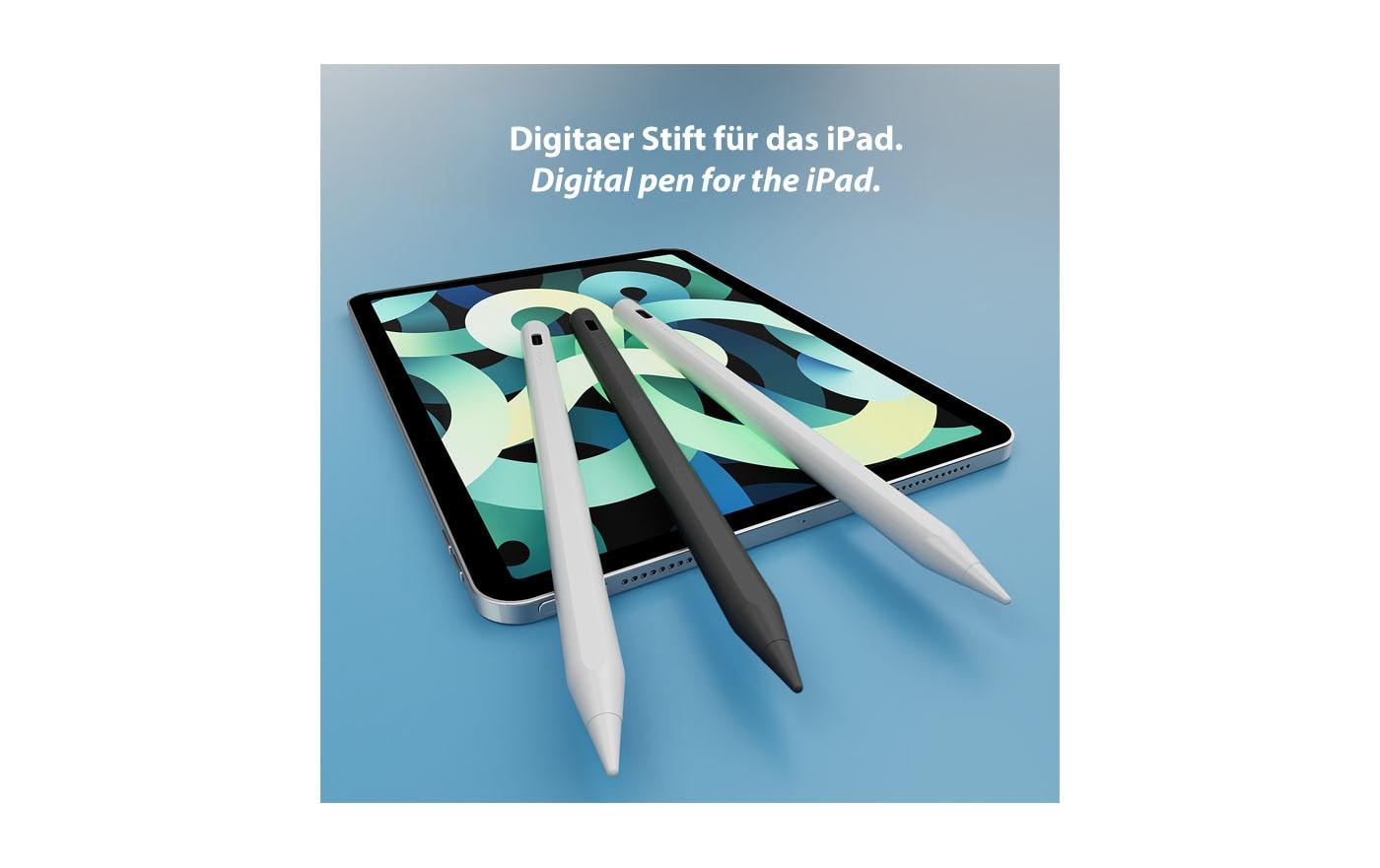 LMP Eingabestift für Apple iPad (6.–9. Gen.), iPad Pro 11" (1.–3. Gen.)/12,9" (3.–5. Gen.) – USB-C-Ladeport