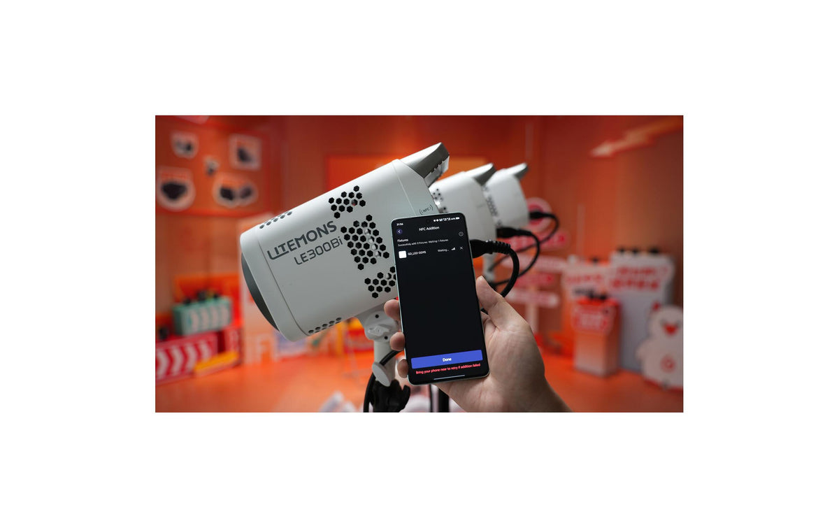 Godox Litemons LE300BI LED-Leuchte – 2500–6500 K, dimmbar – 58900 Lux