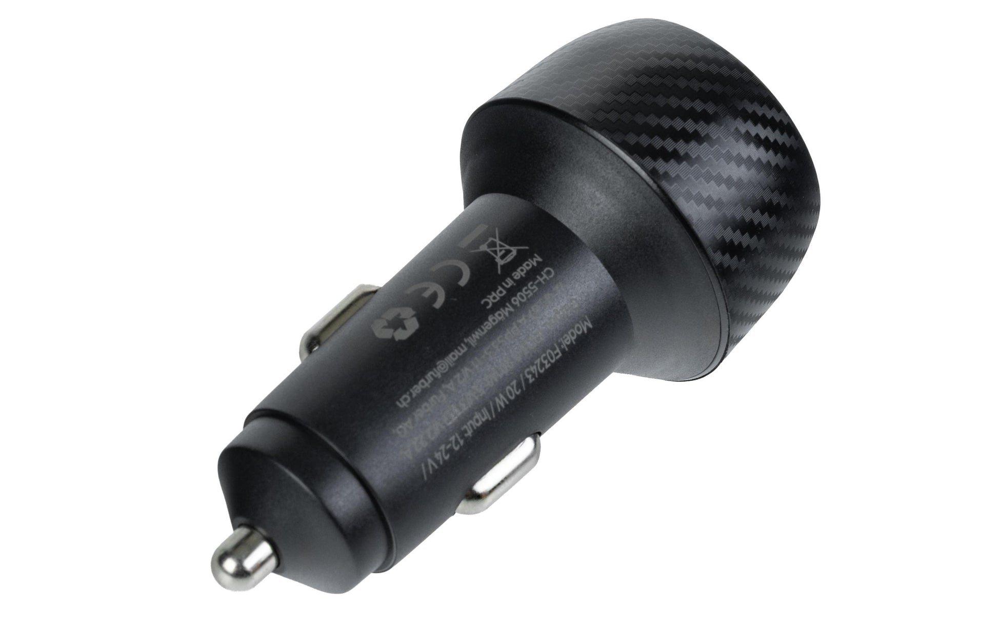 Nize Basic Auto-Ladegerät 20 W – USB-C×1, PD 3.0 – KFZ-Stecker (12–24 V), Schwarz