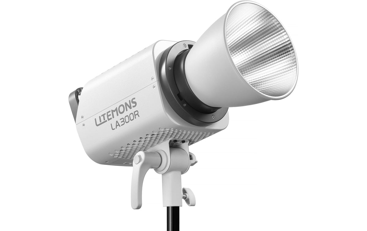 Godox Litemons LA300R LED-Leuchte – dimmbar, 1800–10000 K, 99700 Lux, 300 × 208 × 547 mm – Weiss