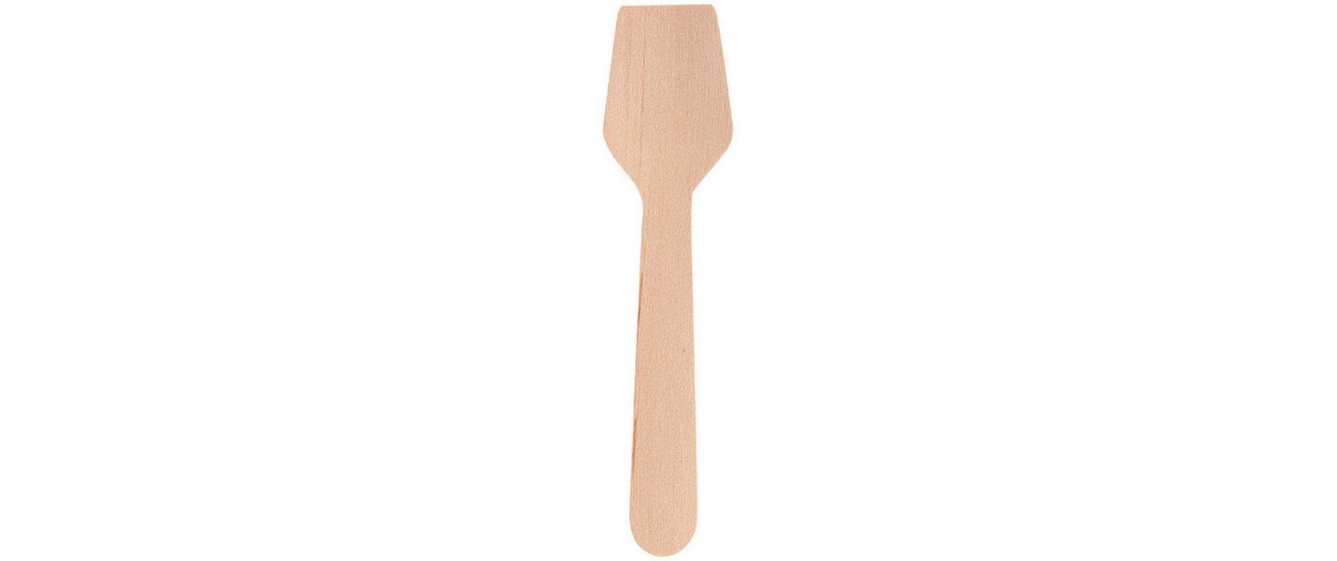 Webstar Holz-Glacélöffel, Braun, 9,6 cm – 100 Stk.