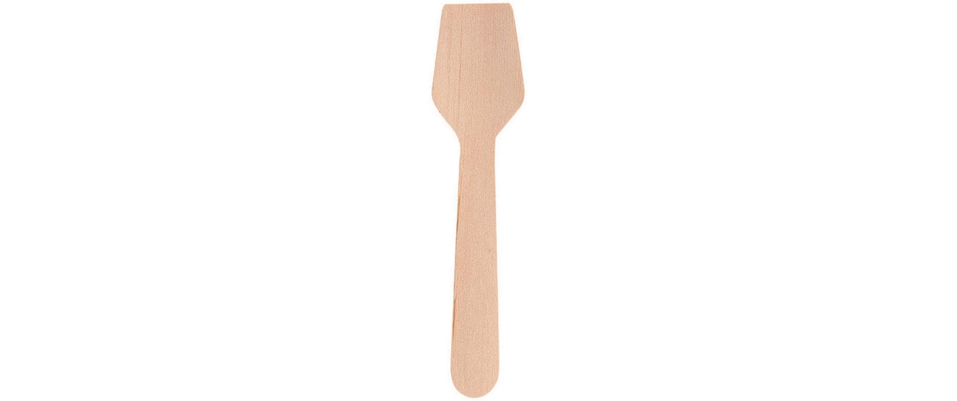 Webstar Holz-Glacélöffel, Braun, 9,6 cm – 100 Stk.