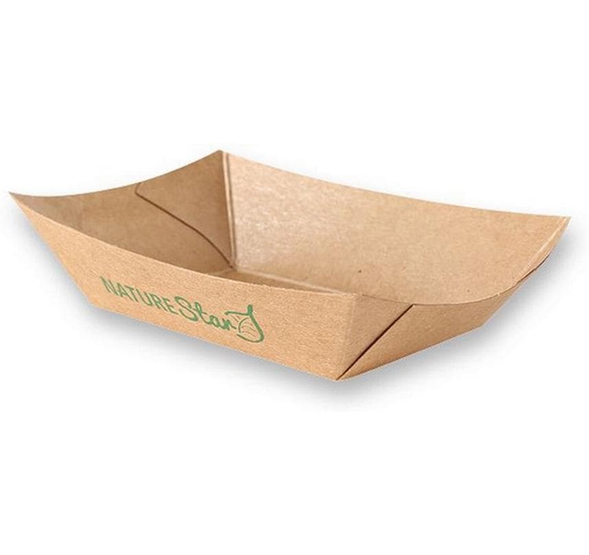 Webstar Schale, Papier, PE-beschichtet – 400 ml, 154 × 107 × 41 mm, braun – 50 Stk.