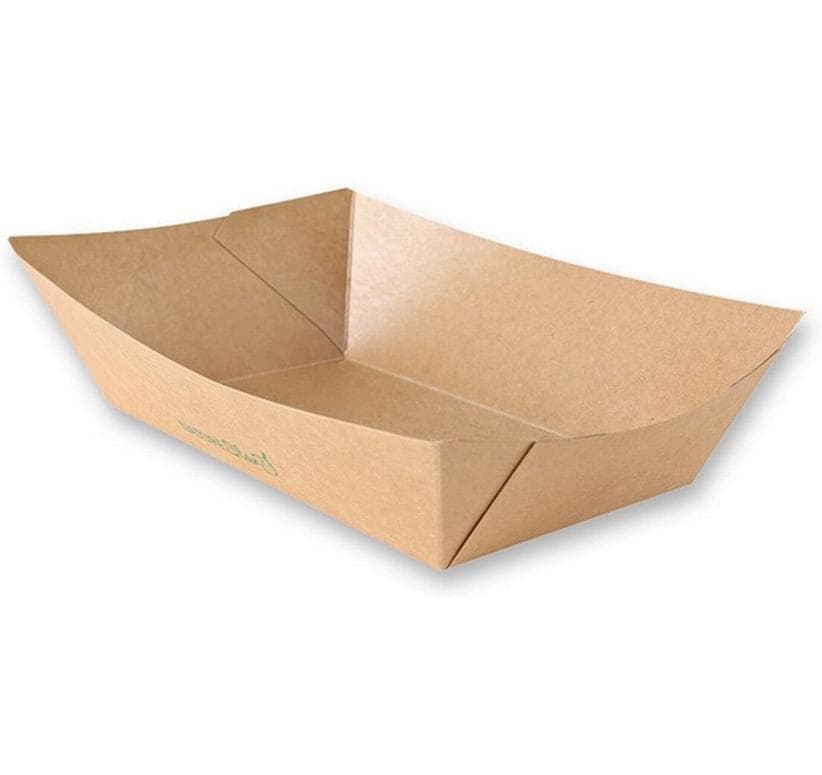 Webstar Schale, Papier, PE-beschichtet – 1200 ml, 235 × 170 × 57 mm – braun – 100 Stk.