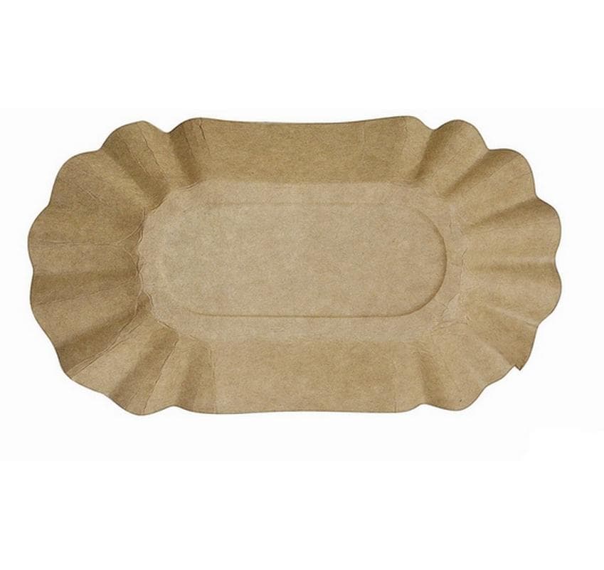 Webstar Pommes-Frites-Schale, Papier/Karton, 19,5 × 11 × 3,2 cm – braun – 250 Stk.